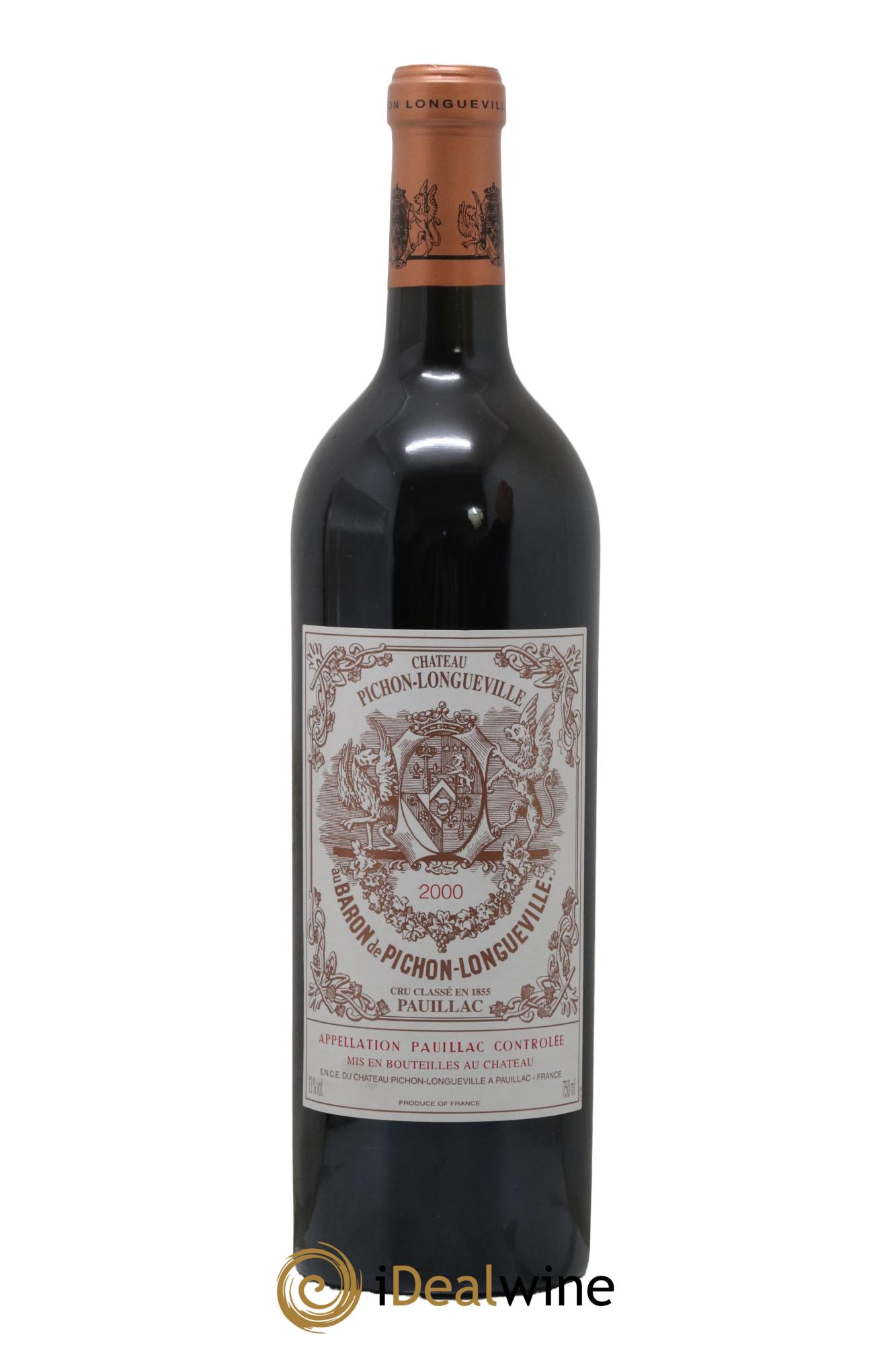 Pichon Longueville Baron 2ème Grand Cru Classé 2000 - Lot de 1 bouteille - 0
