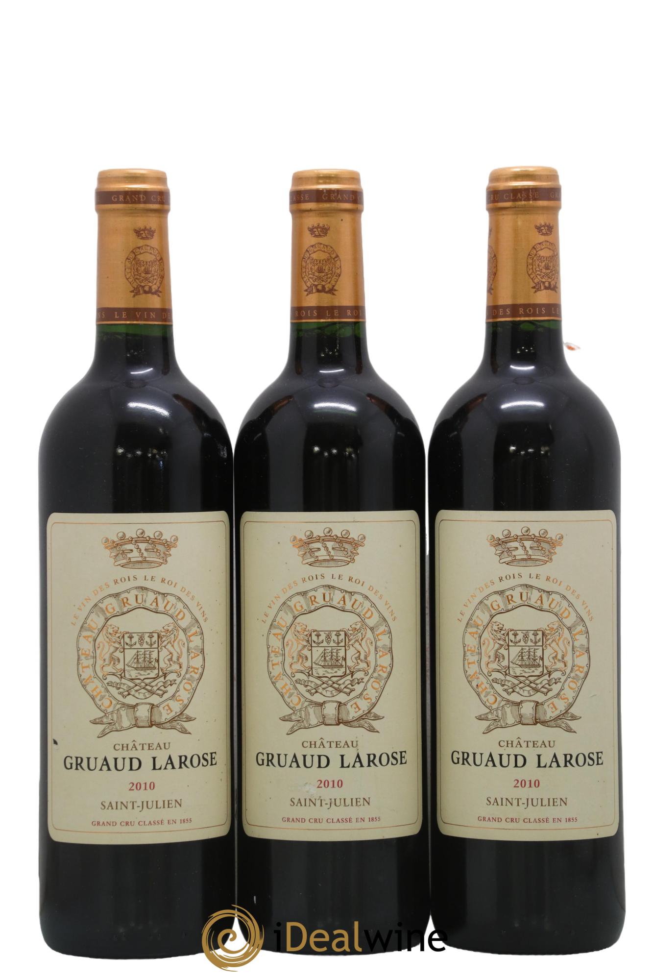 Château Gruaud Larose 2ème Grand Cru Classé 2010 - Lot de 3 bouteilles - 0