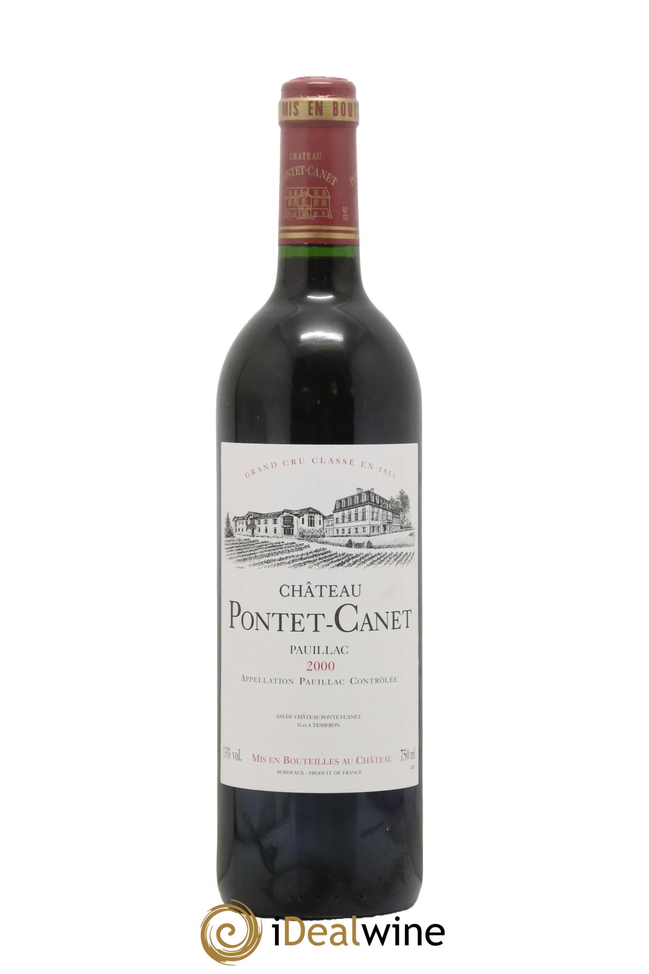 Château Pontet Canet 5ème Grand Cru Classé 2000 - Lot de 1 bouteille - 0