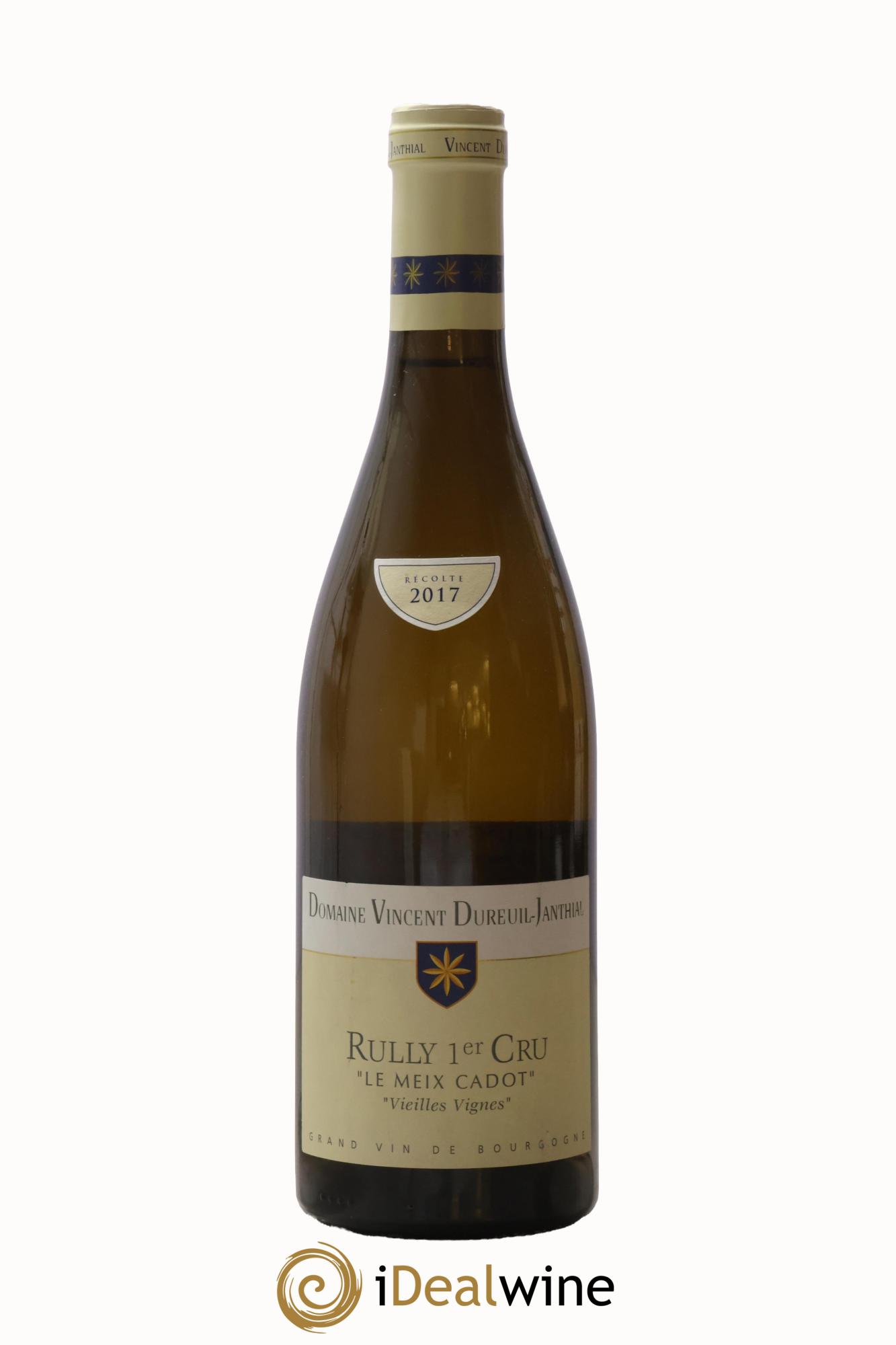 Rully 1er Cru Le Meix Cadot Vieilles Vignes Vincent Dureuil-Janthial 2017 - Lot de 1 bouteille - 0