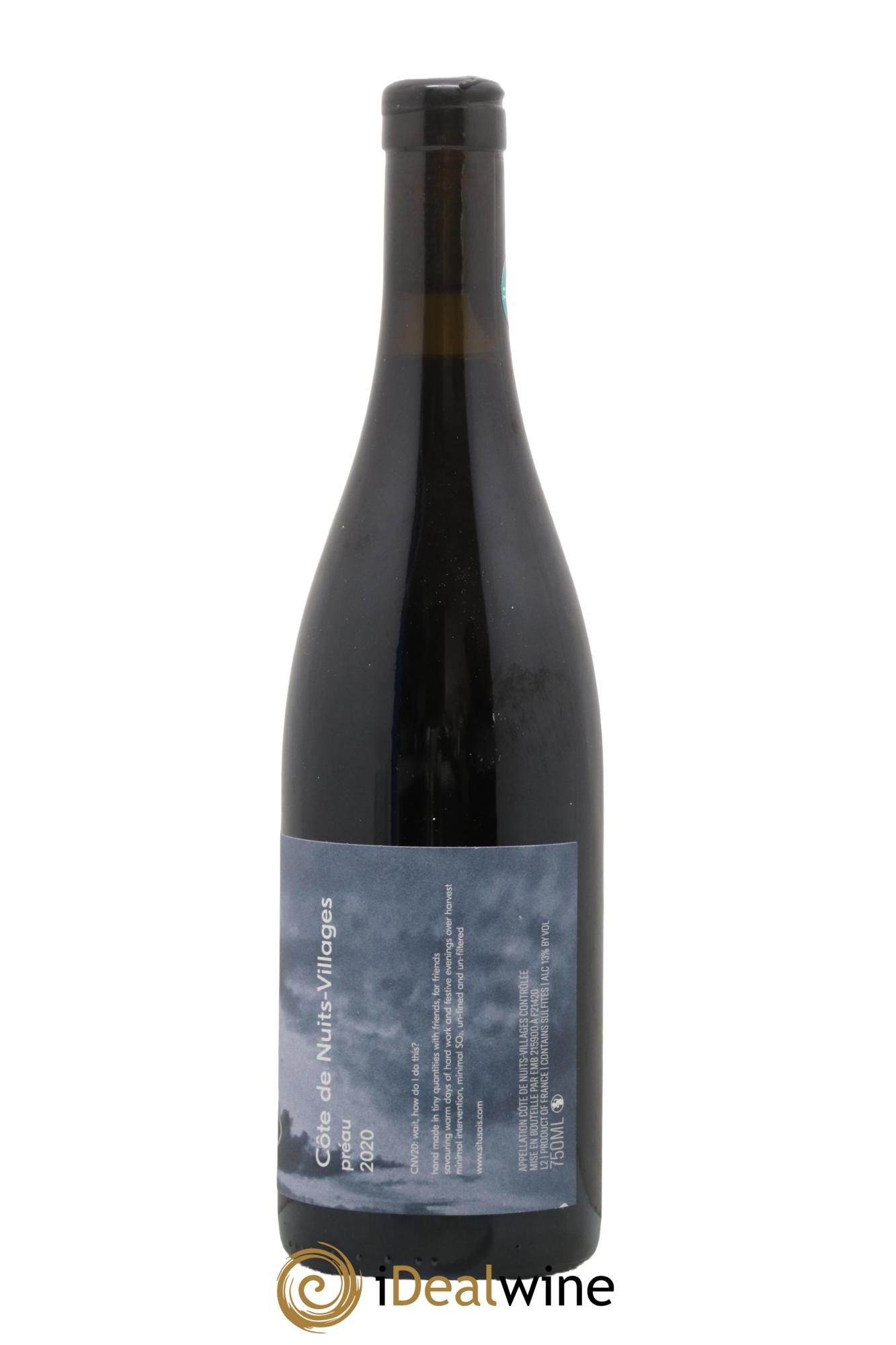 Côtes de Nuits-Villages Préau Si Tu Sais 2020 - Lot de 1 bouteille - 1