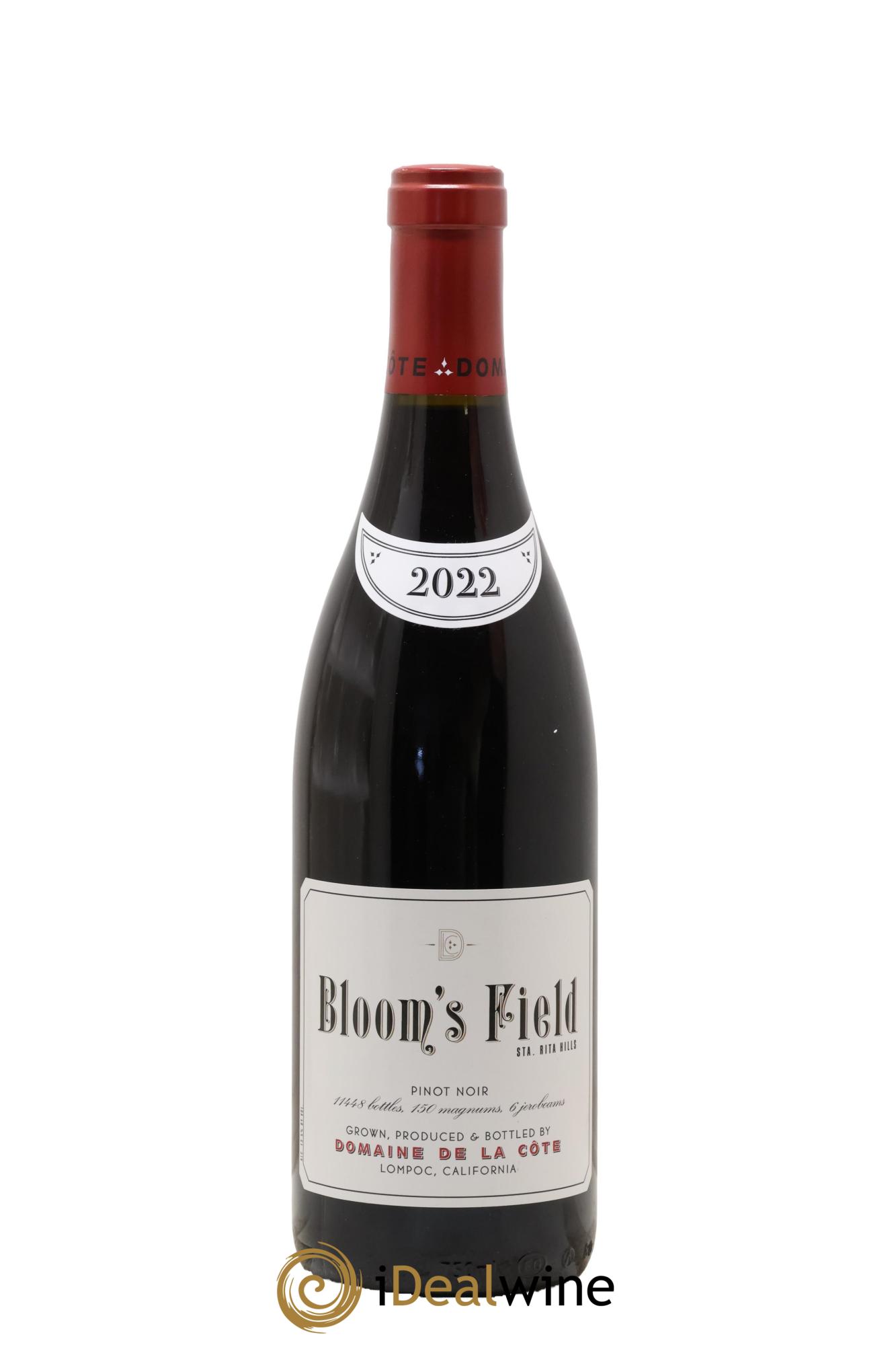 Santa Rita Hills Bloom's Field Pinot noir Domaine de la Côte - Rajat Parr 2022 - Lot de 1 bouteille - 0