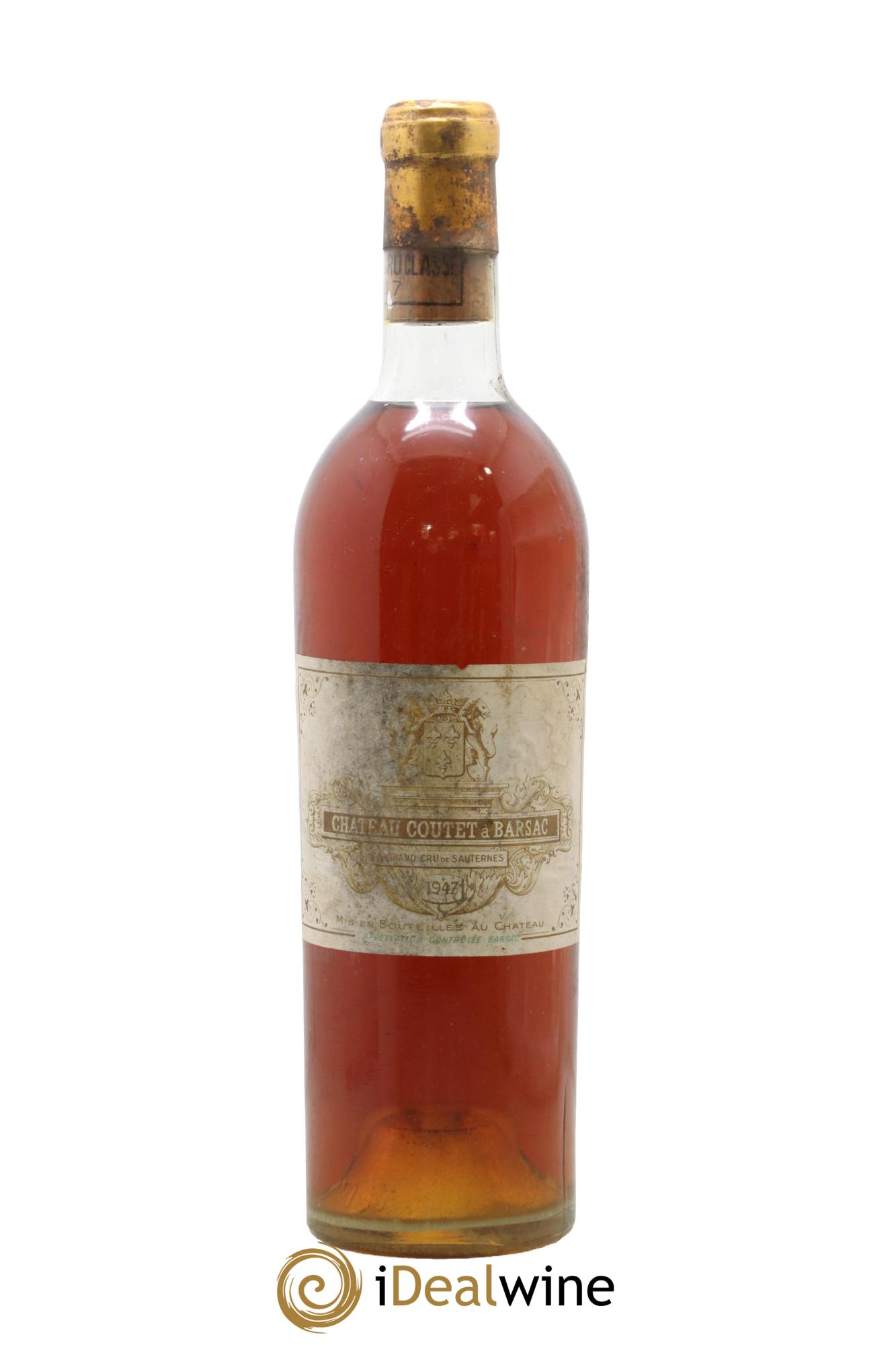 Château Coutet 1er Grand Cru Classé 1947 - Posten von 1 Flasche - 0