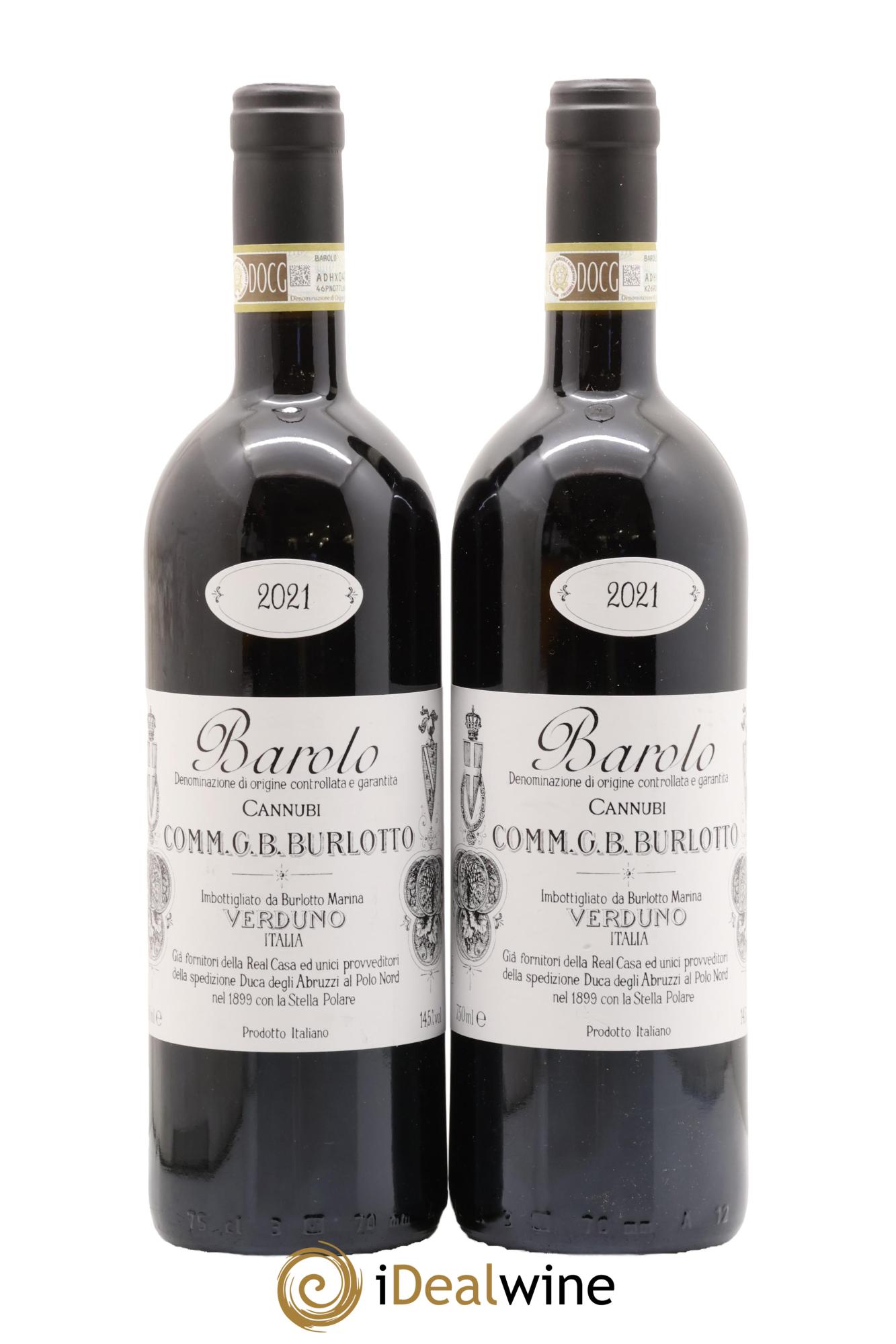 Barolo DOCG Cannubi Comm. Giovan Battista Burlotto 2021 - Posten von 2 Flaschen - 0