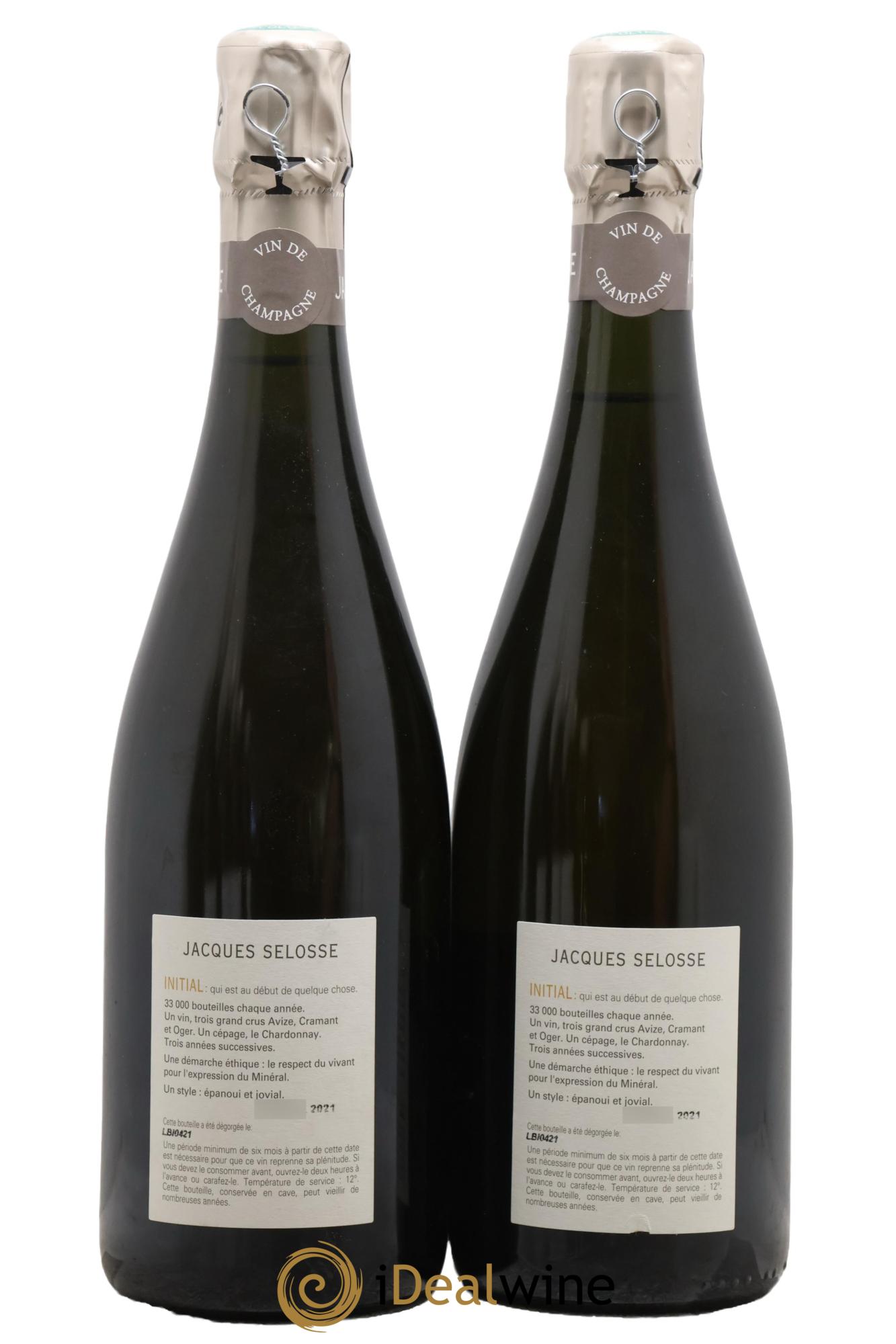 Initial Brut Jacques Selosse - Lot of 2 bottles - 1
