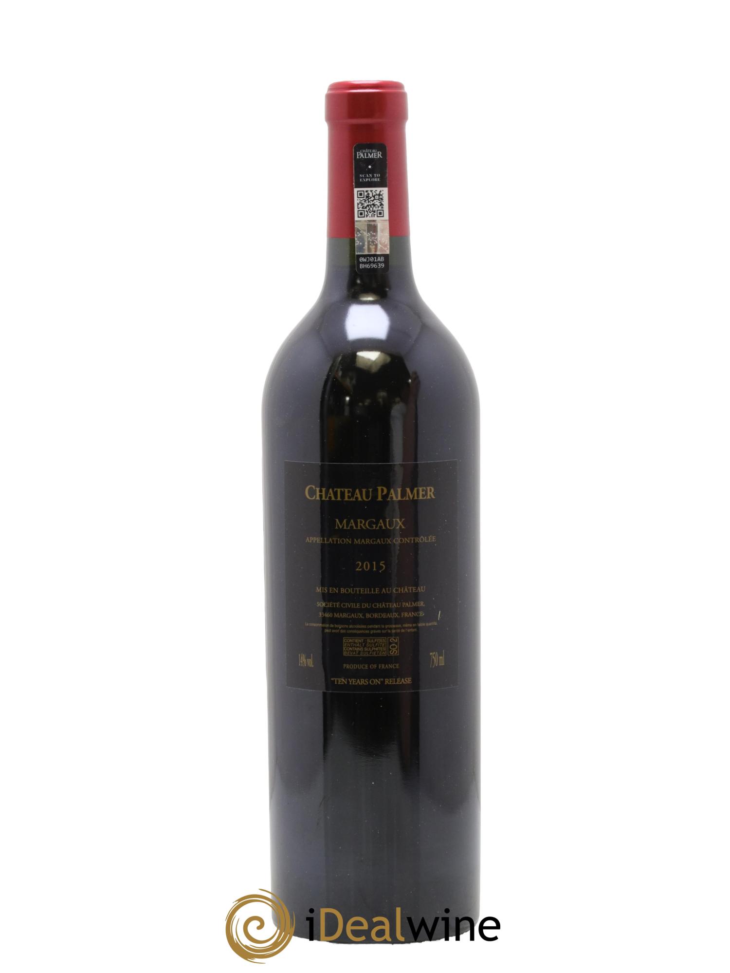 Château Palmer 3ème Grand Cru Classé 2015 - Posten von 1 Flasche - 2