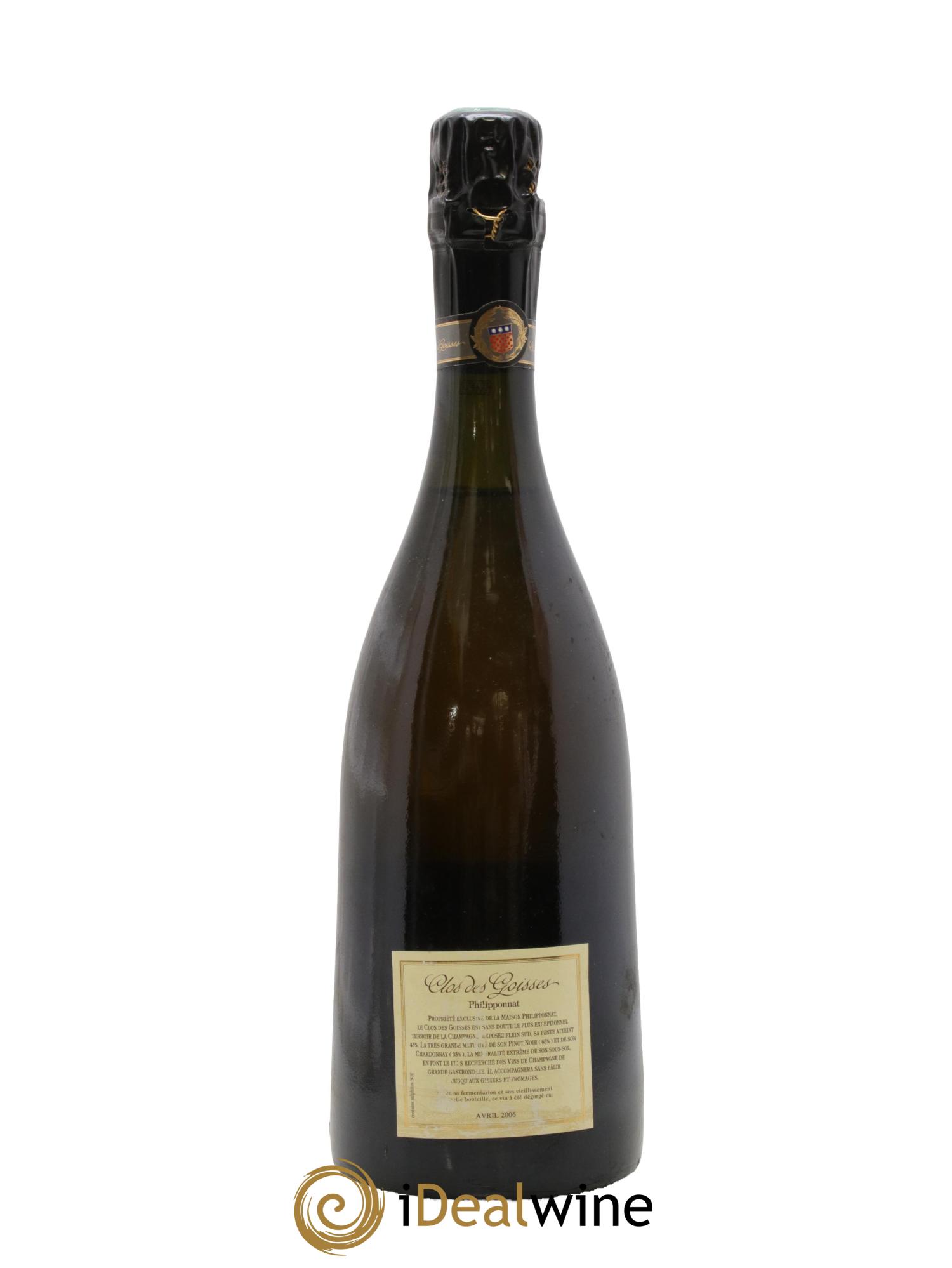 Clos des Goisses Philipponnat 1996 - Lot de 1 bouteille - 1