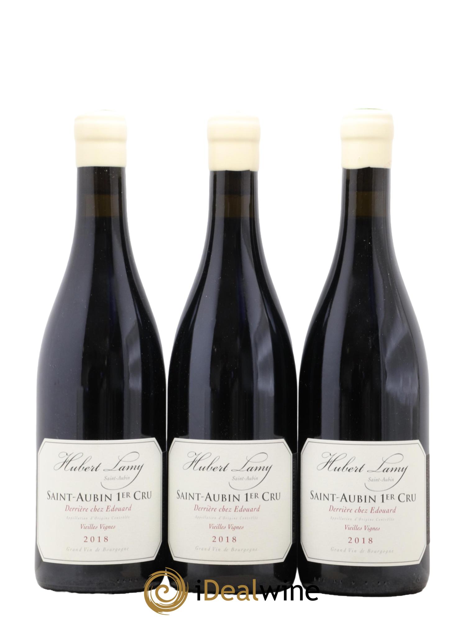 Saint-Aubin 1er Cru Derrière chez Edouard Vieilles Vignes Hubert Lamy 2018 - Lot de 3 bouteilles - 0