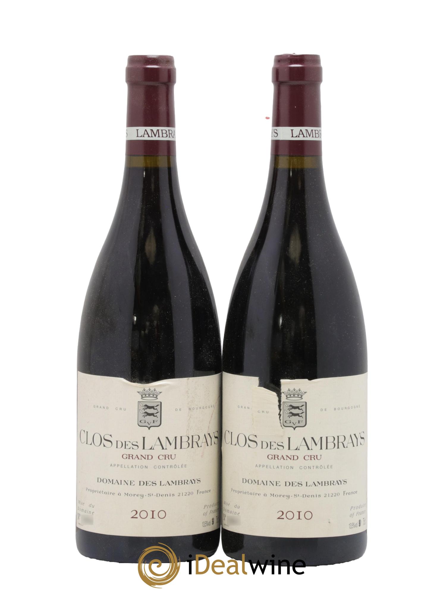 Clos des Lambrays Grand Cru Domaine des Lambrays 2010 - Posten von 2 Flaschen - 0