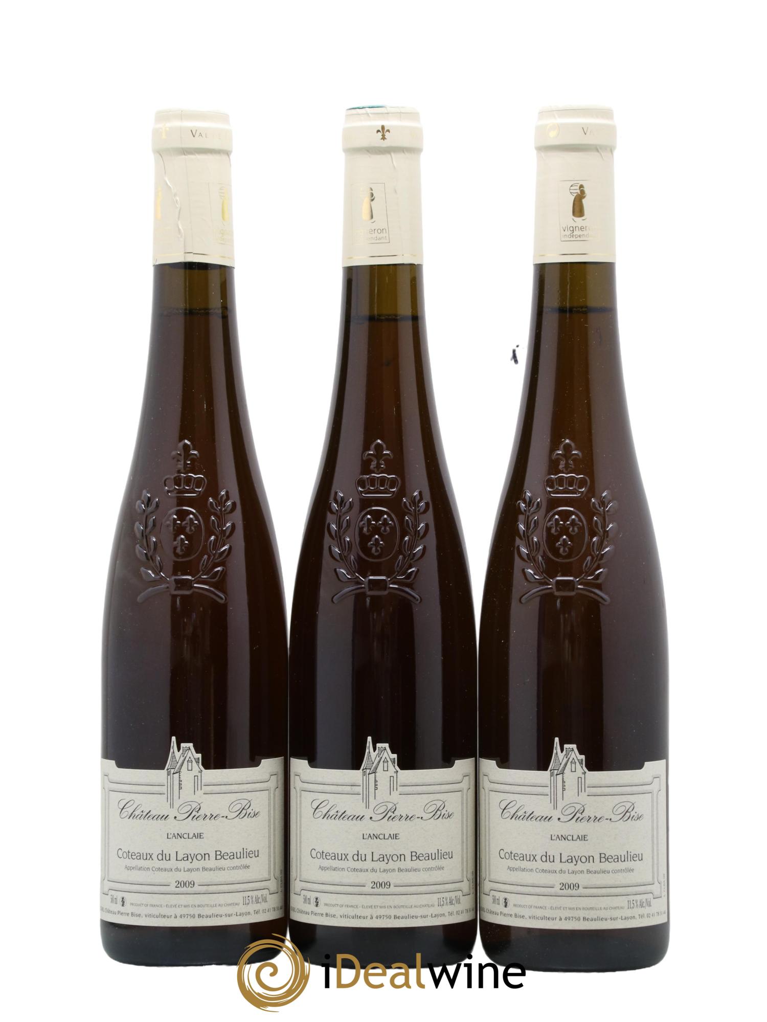 Coteaux du Layon Anclaie Chateau Pierre Bise 2009 - Lot de 3 format 50cls - 0