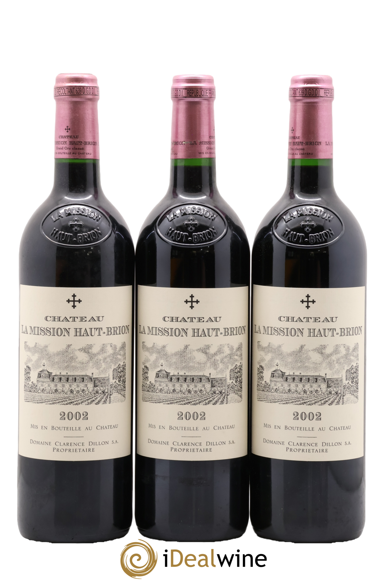 Château la Mission Haut-Brion Cru Classé de Graves 2002 - Lot of 12 bottles - 2