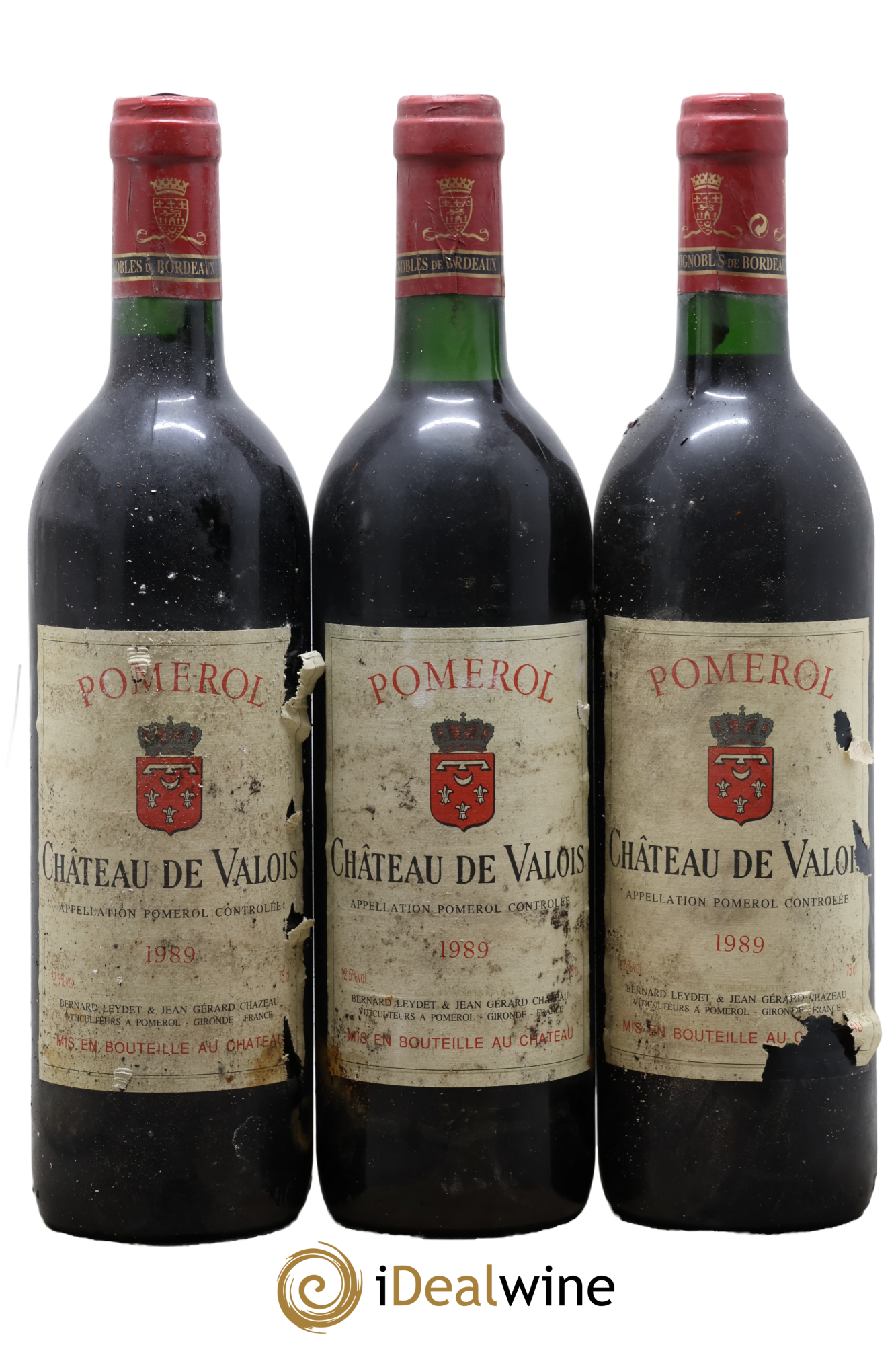 Château de Valois 1989 - Lot de 3 bouteilles - 0