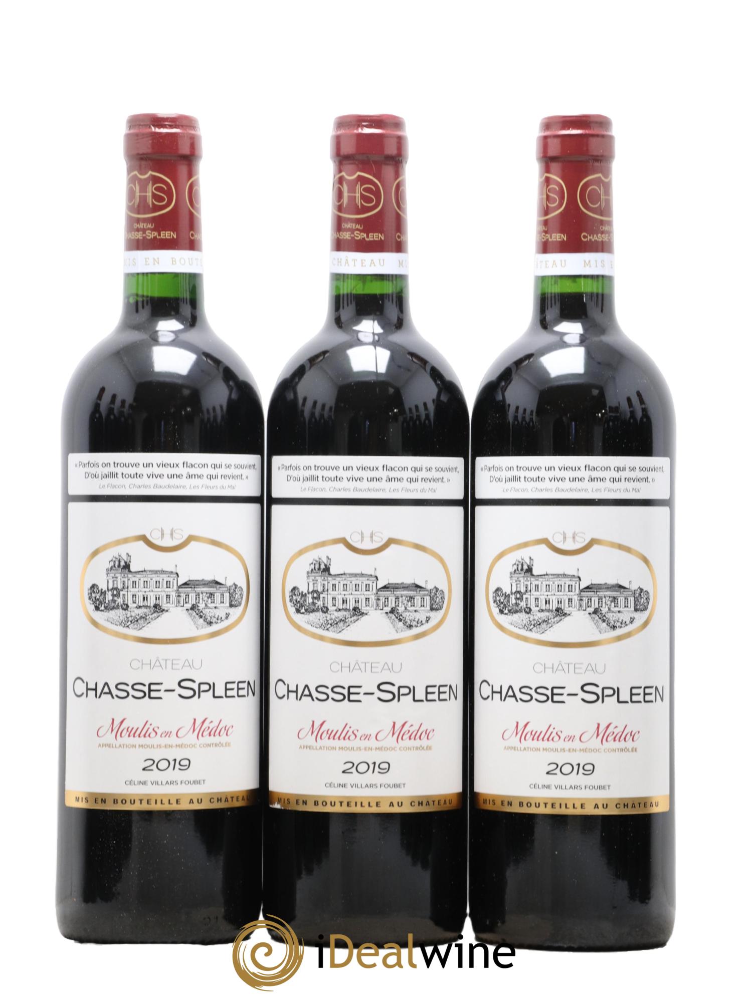 Château Chasse Spleen 2019 - Lot de 12 bouteilles - 1