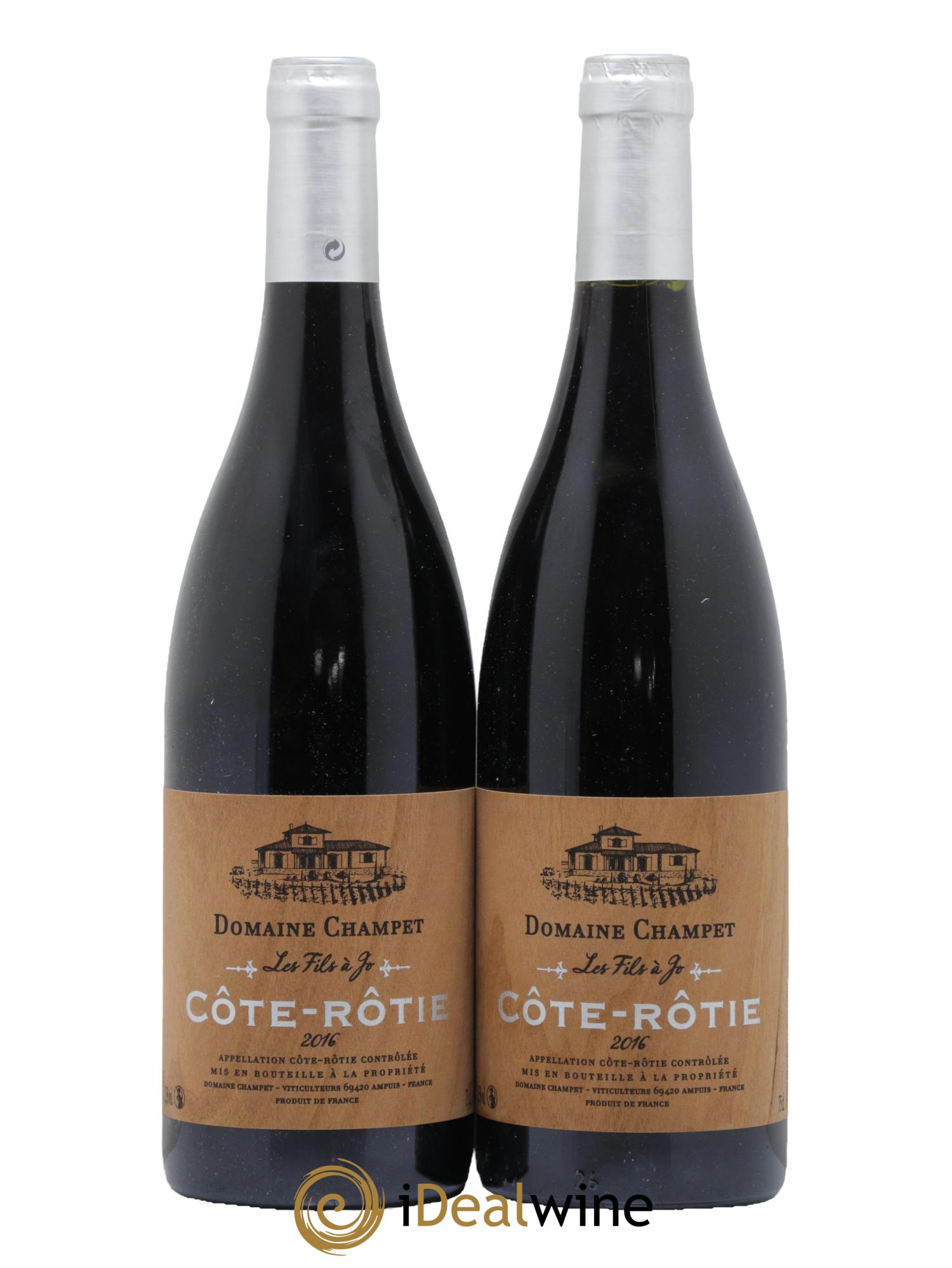 Côte-Rôtie Le Fils a Jo Domaine Maxime Champet 2016 - Lot de 2 bouteilles - 0