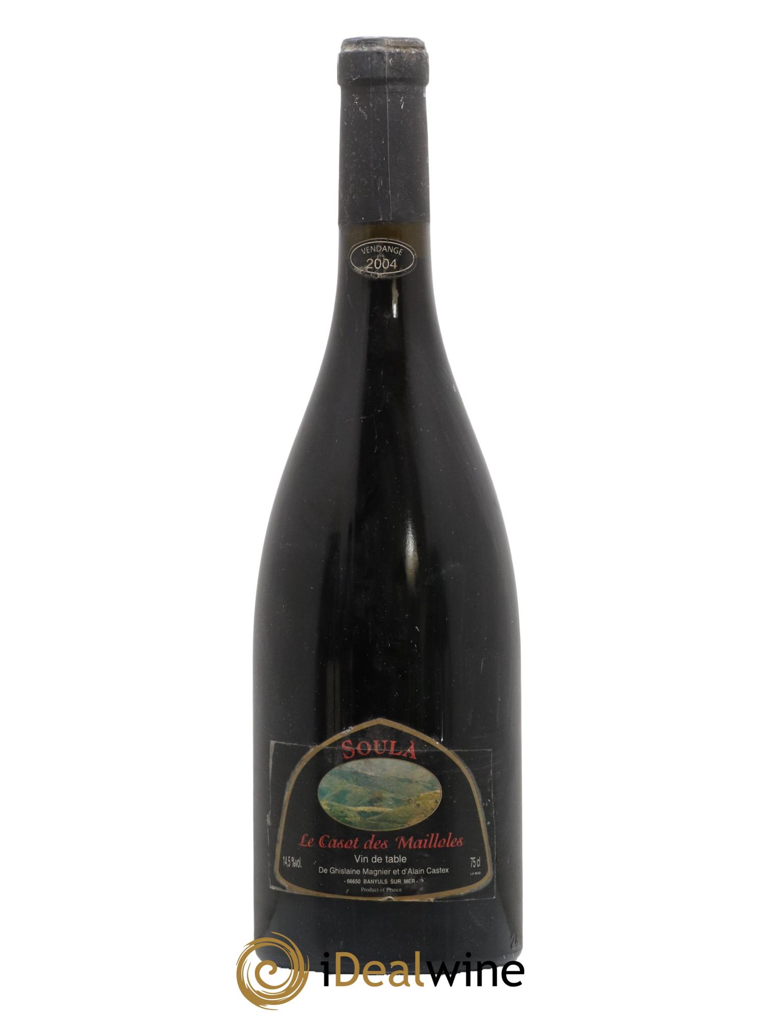 Vin de France Soula Le Casot des Mailloles 2004 - Lot de 1 bouteille - 0