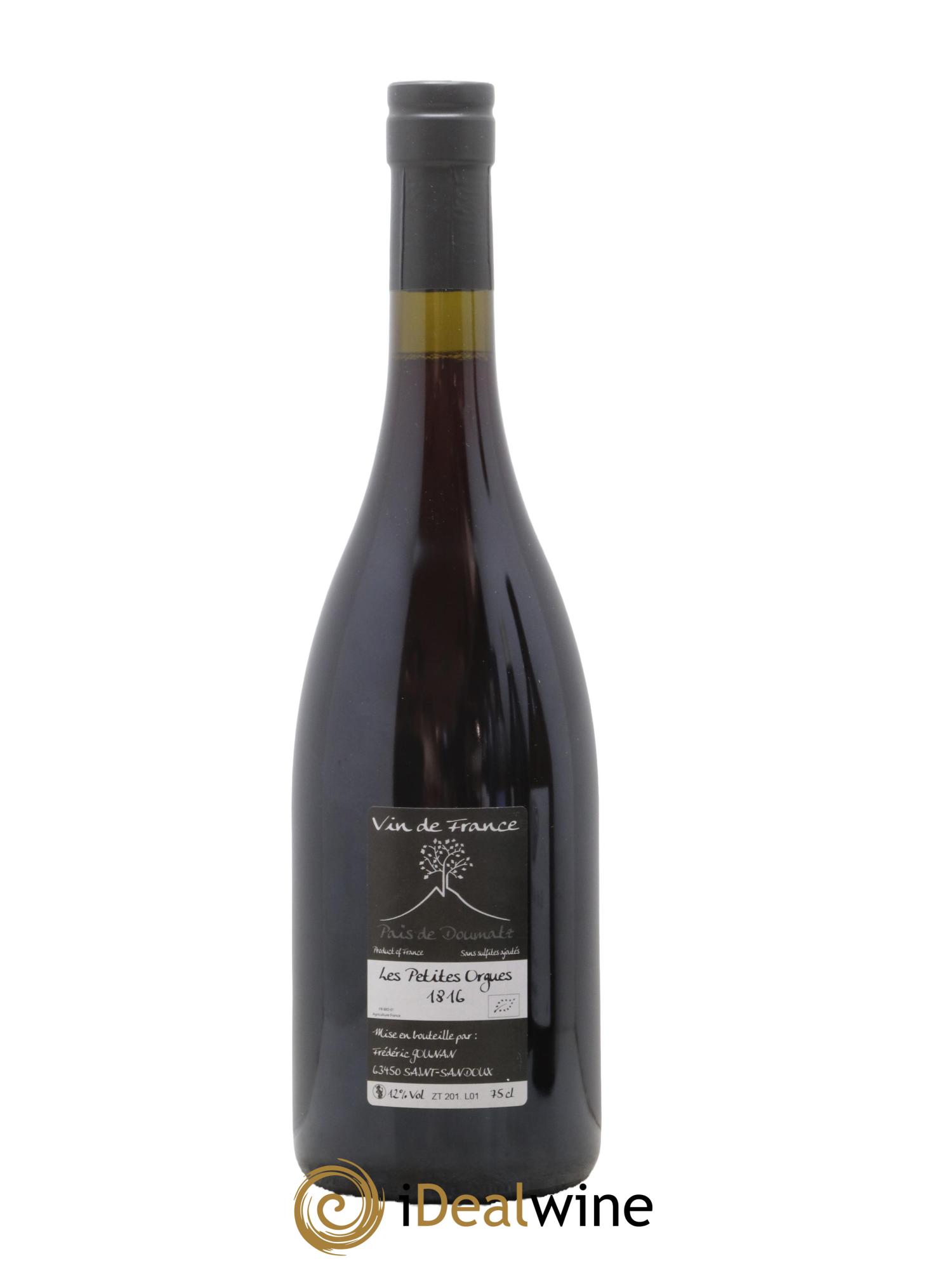 Vin de France Les Petites Orgues Vignoble de l'Arbre Blanc 2016 - Lot de 1 bouteille - 1