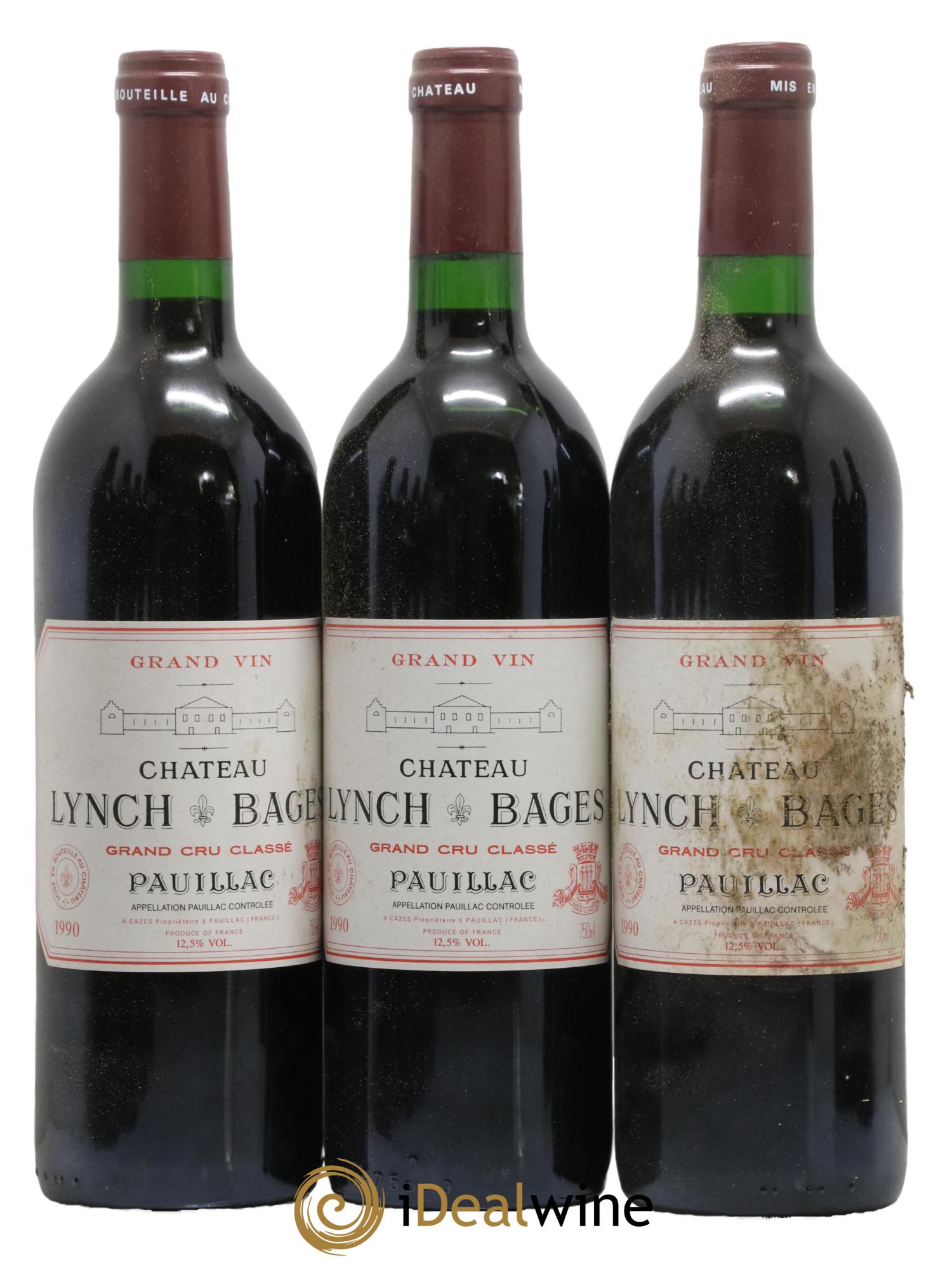 Château Lynch Bages 5ème Grand Cru Classé 1990 - Lot de 12 bouteilles - 2