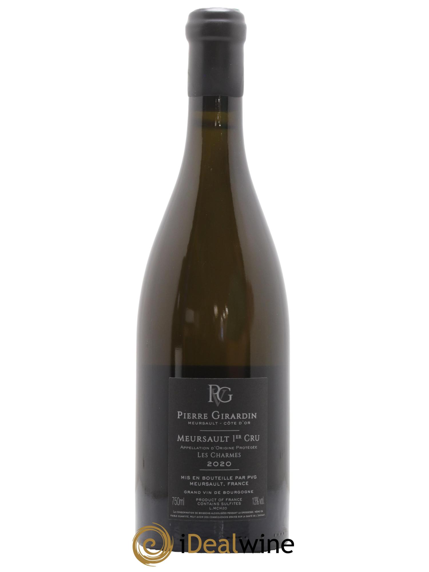 Meursault 1er Cru Les Charmes Domaine Pierre Girardin 2020 - Lot de 1 bouteille - 1