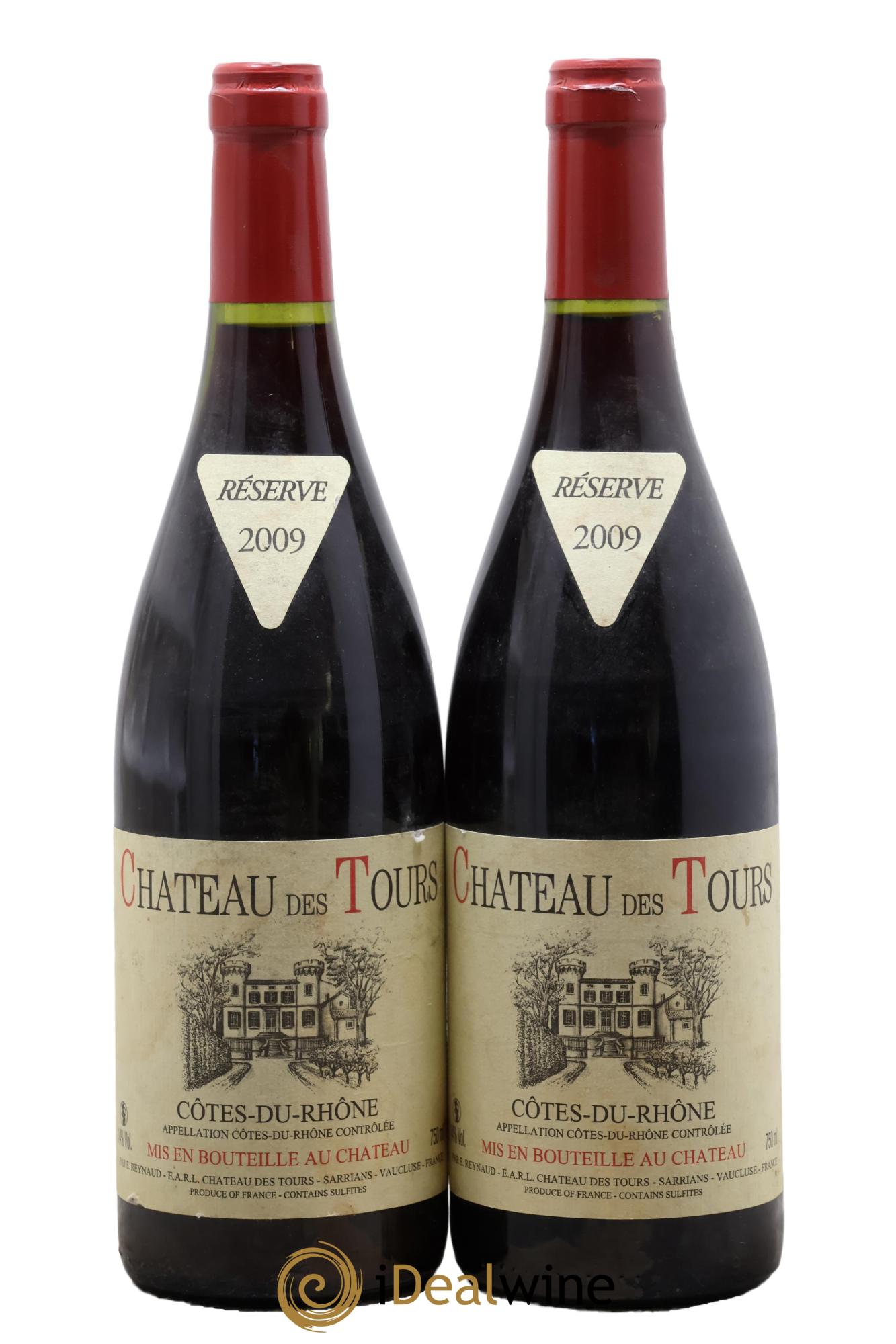 Côtes-du-Rhône Château des Tours Emmanuel Reynaud 2009 - Lot de 2 bouteilles - 0