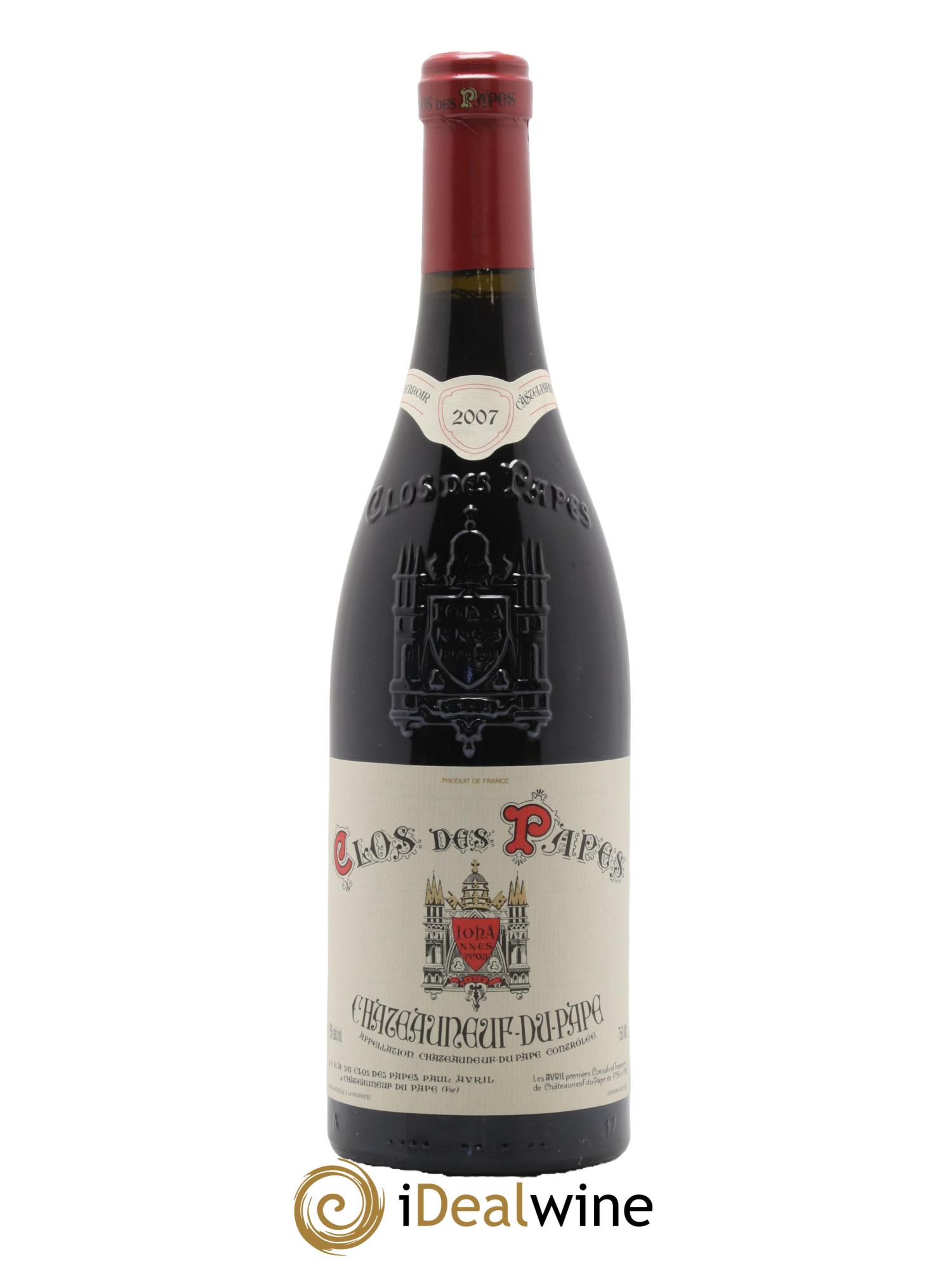 Châteauneuf-du-Pape Clos des Papes - Paul Avril 2007 - Lot de 1 bouteille - 0