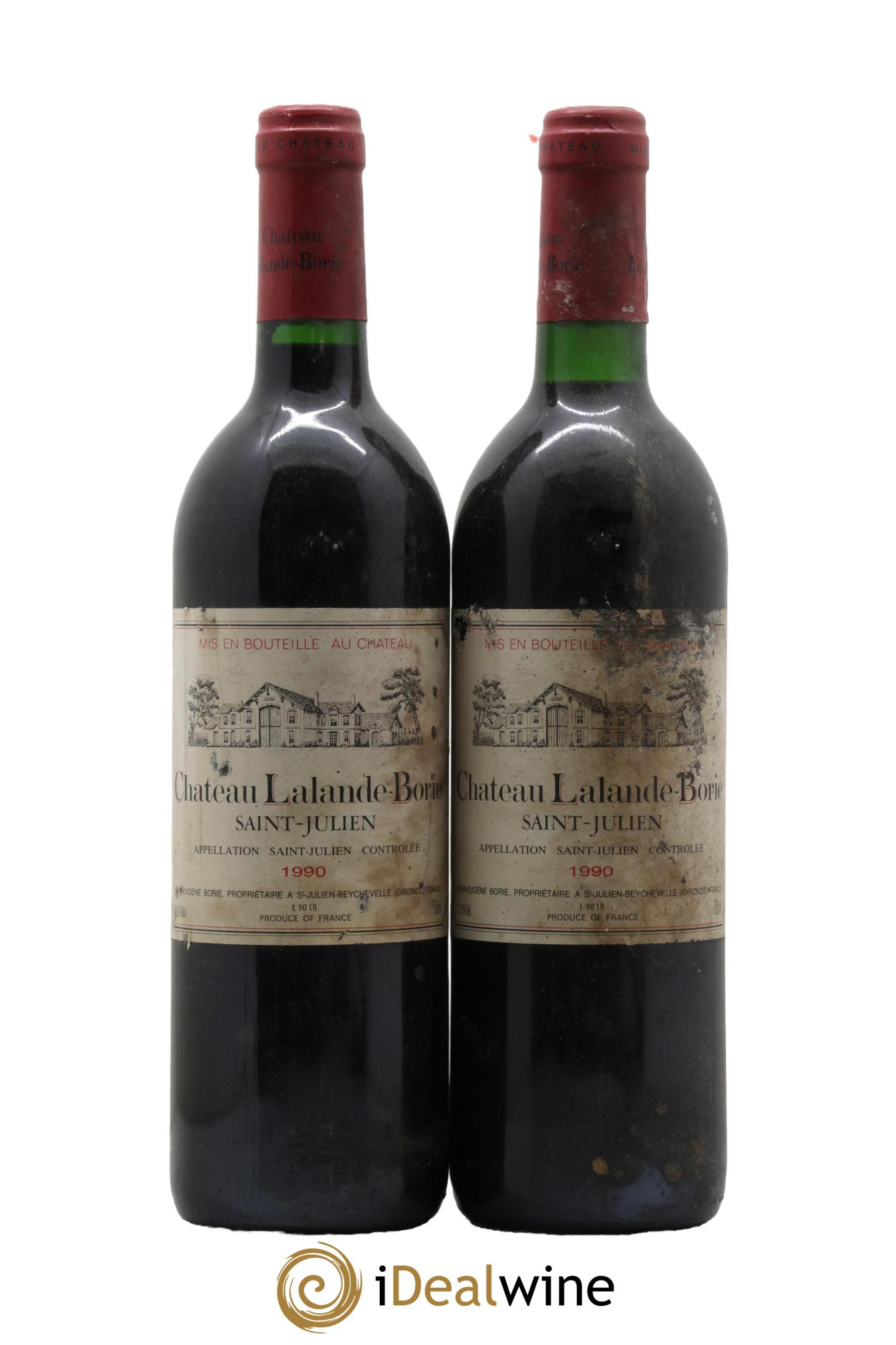 Château Lalande Borie 1990 - Lot de 2 bouteilles - 0