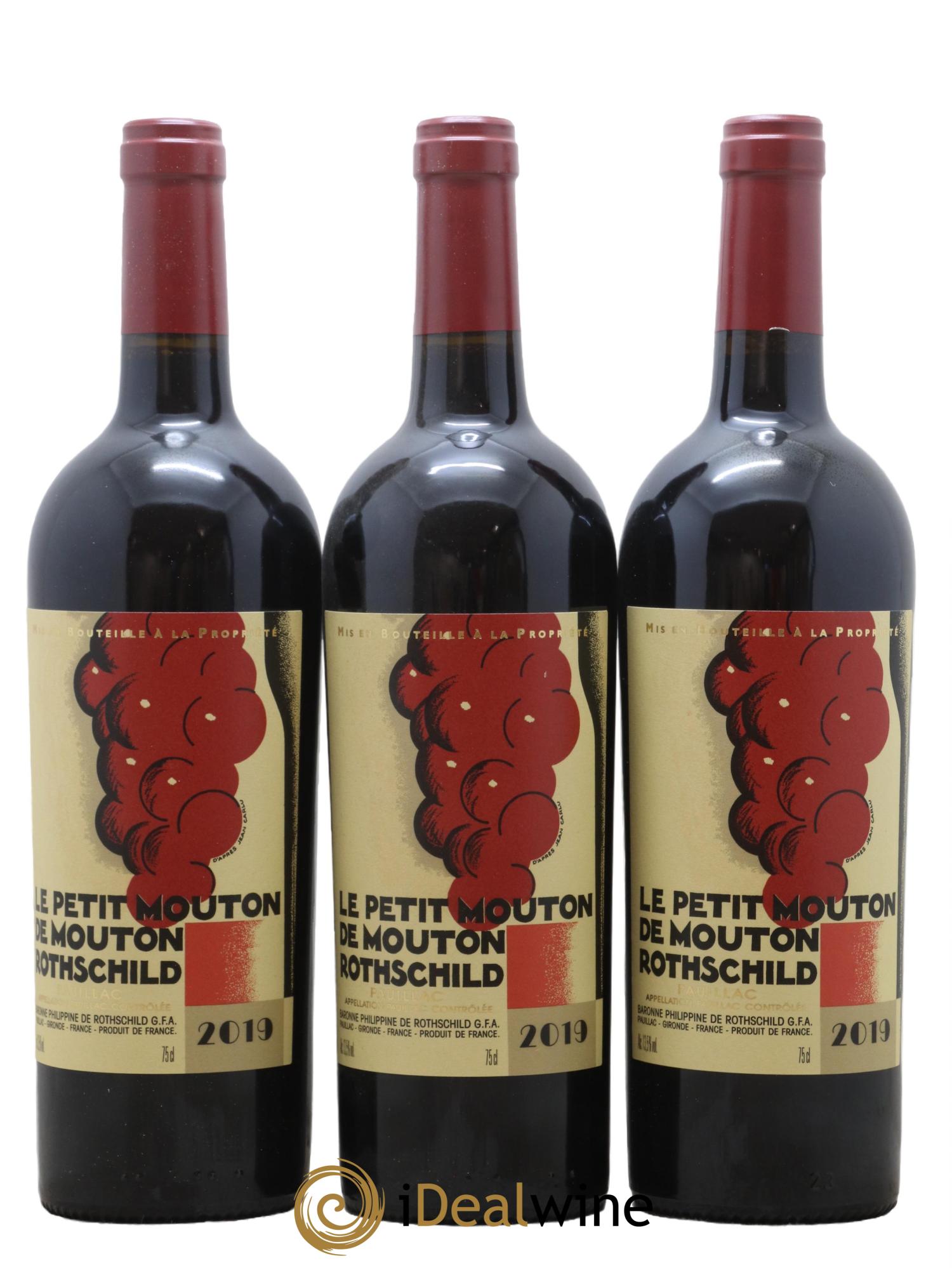 Petit Mouton Second Vin 2019 - Lot de 3 bouteilles - 0