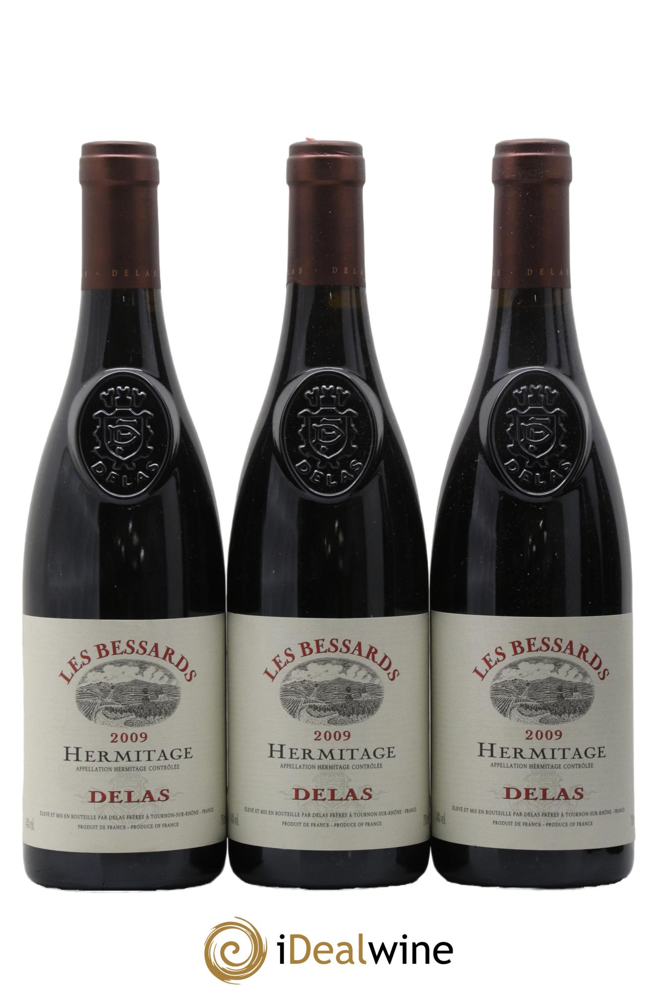 Hermitage Les Bessards Delas Frères 2009 - Lot de 3 bouteilles - 0