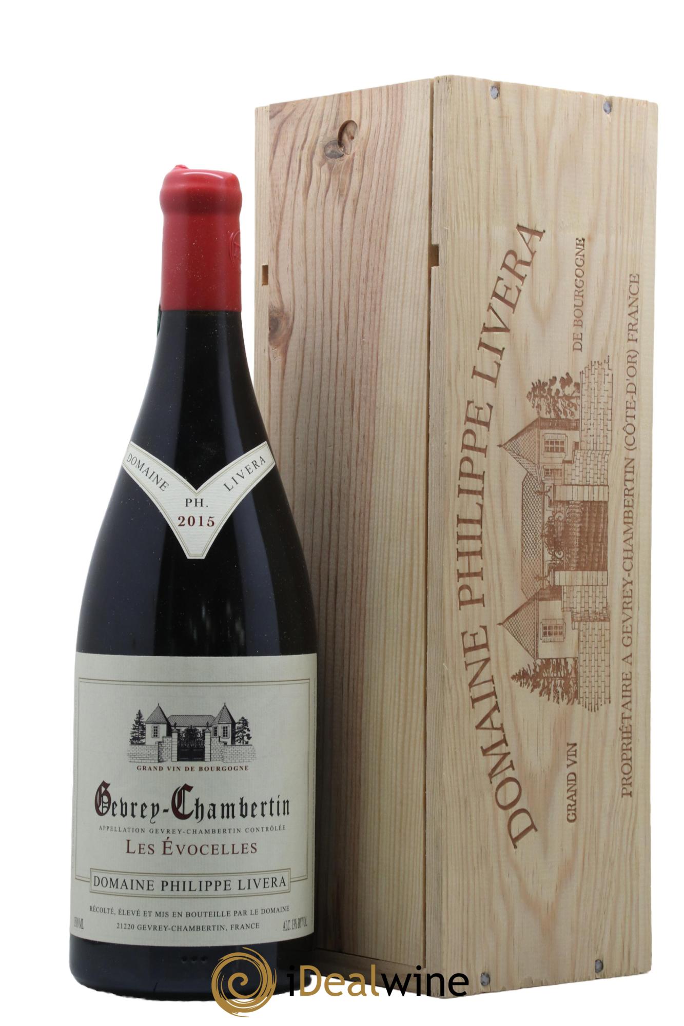 Gevrey-Chambertin Les Evocelles Tilleuls (Domaine des) - Philippe Livera 2015 - Lotto di 1 magnum - 0