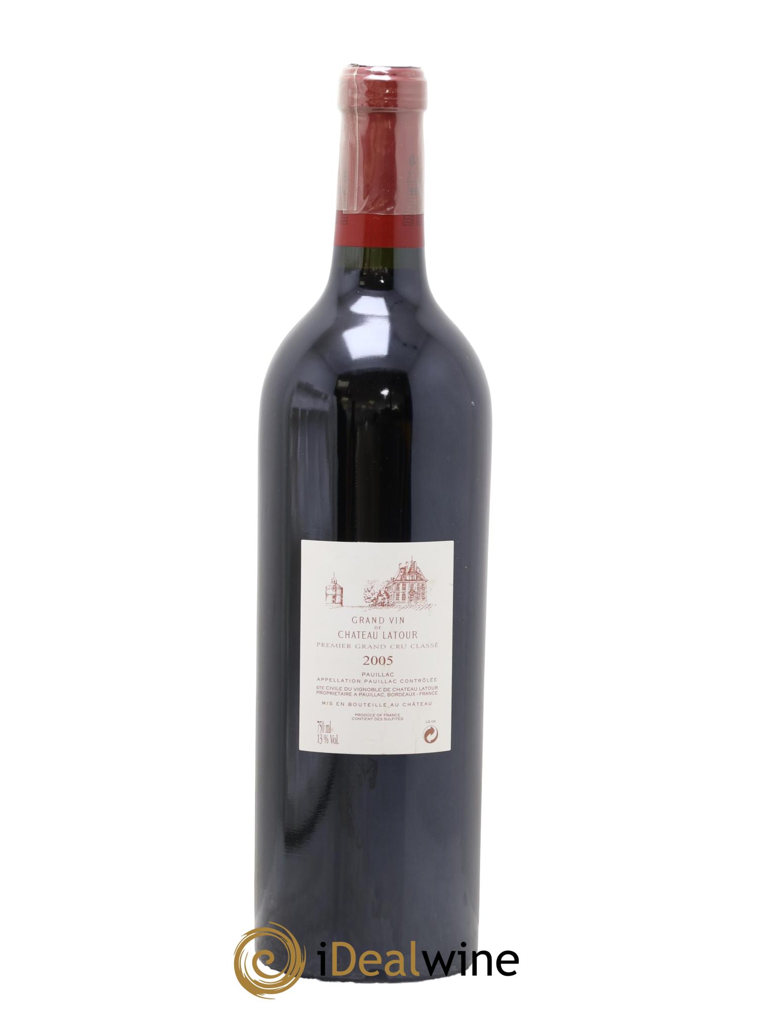 Château Latour 1er Grand Cru Classé 2005 - Lot de 1 bouteille - 1