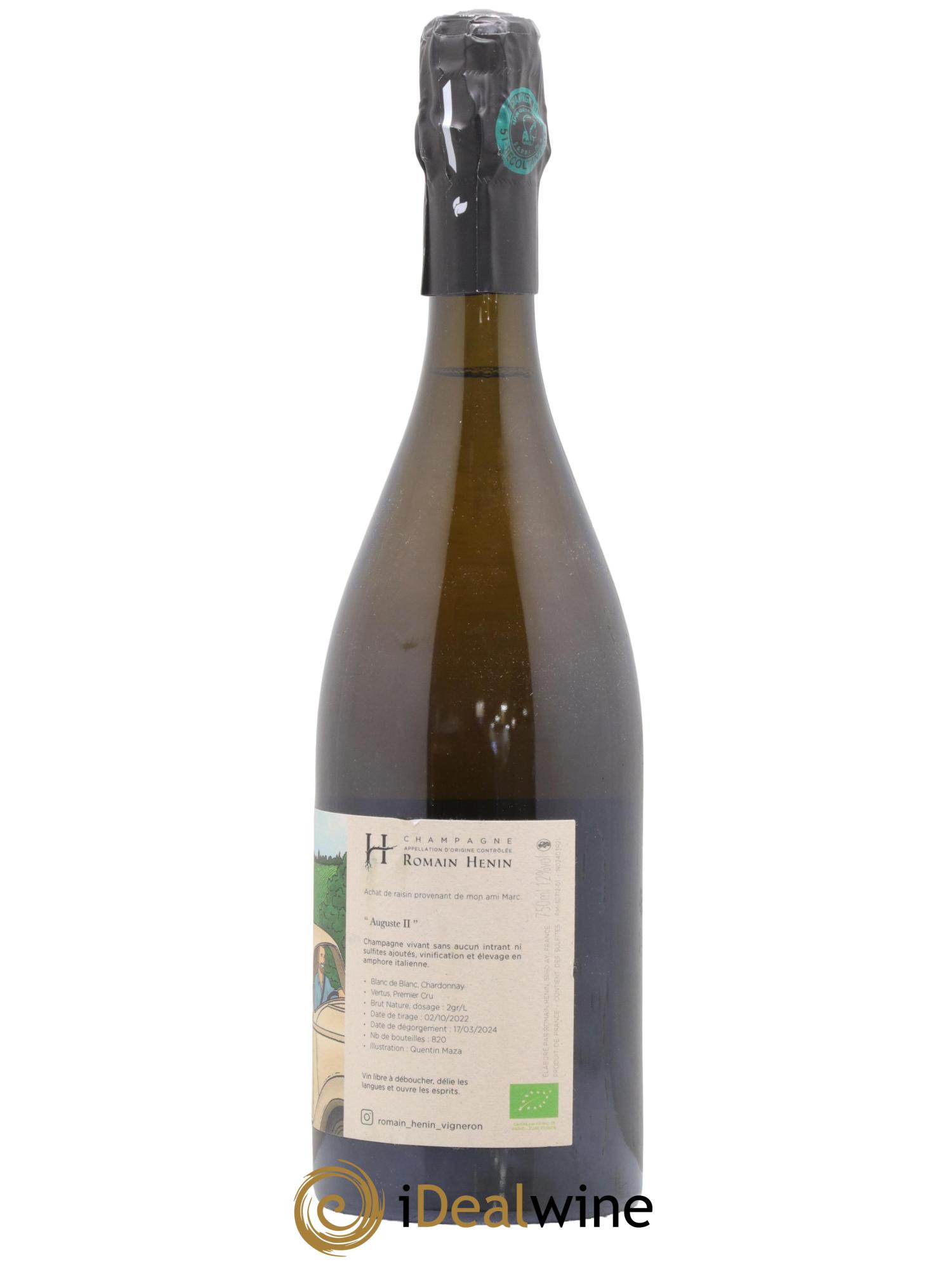 Champagne Auguste II Maison Romain Henin - Lotto di 1 bottiglia - 1