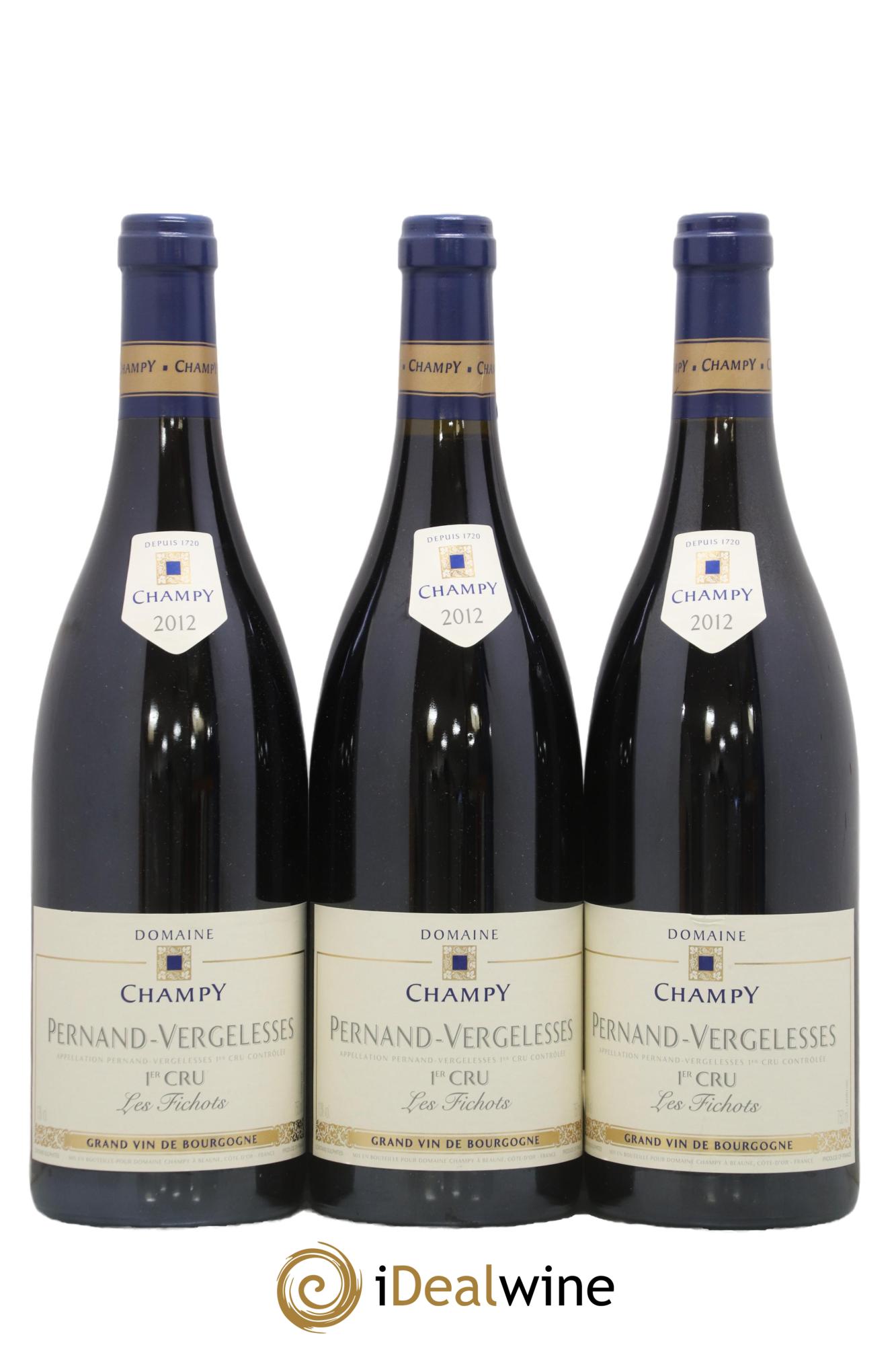 Pernand-Vergelesses 1er Cru Les Fichots Champy 2012 - Lot de 3 bouteilles - 0
