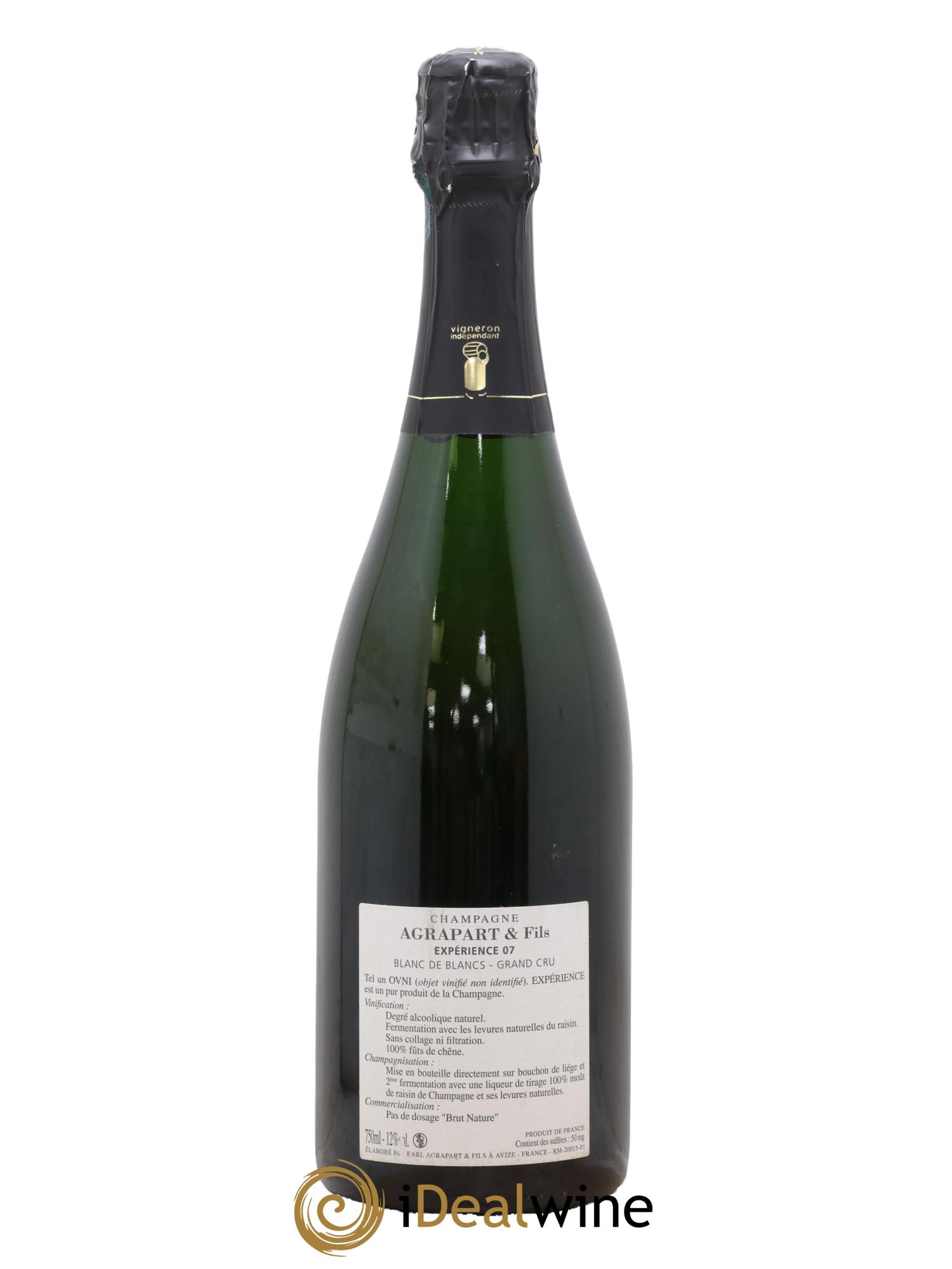 Expérience 07 Brut Nature Agrapart & Fils - Lot de 1 bouteille - 1