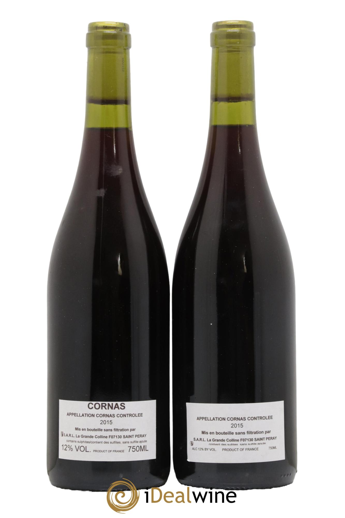 Cornas Hirotake Ooka - Domaine La Grande Colline 2015 - Lot de 2 bouteilles - 1