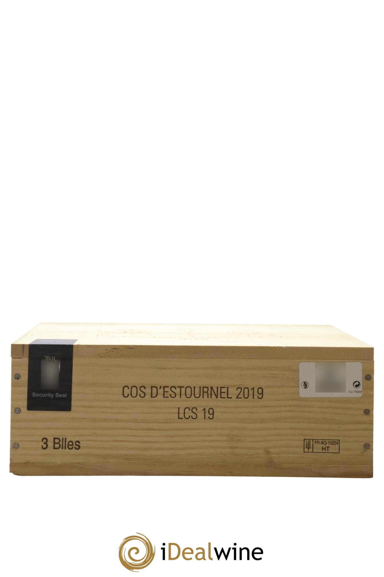 Cos d'Estournel 2ème Grand Cru Classé 2019 - Lot of 3 bottles - 2
