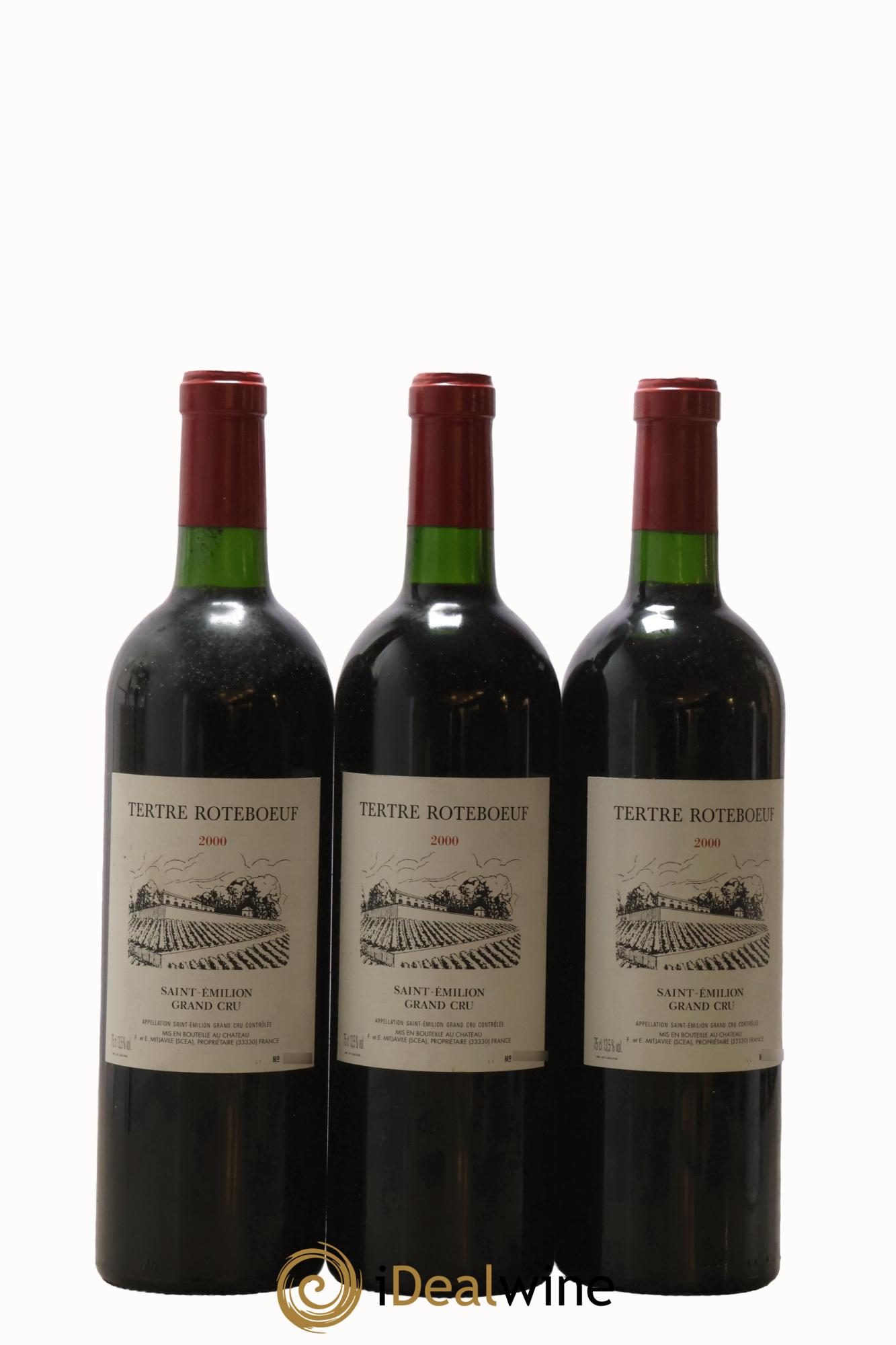 Château Tertre Roteboeuf 2000 - Lot de 3 bouteilles - 0