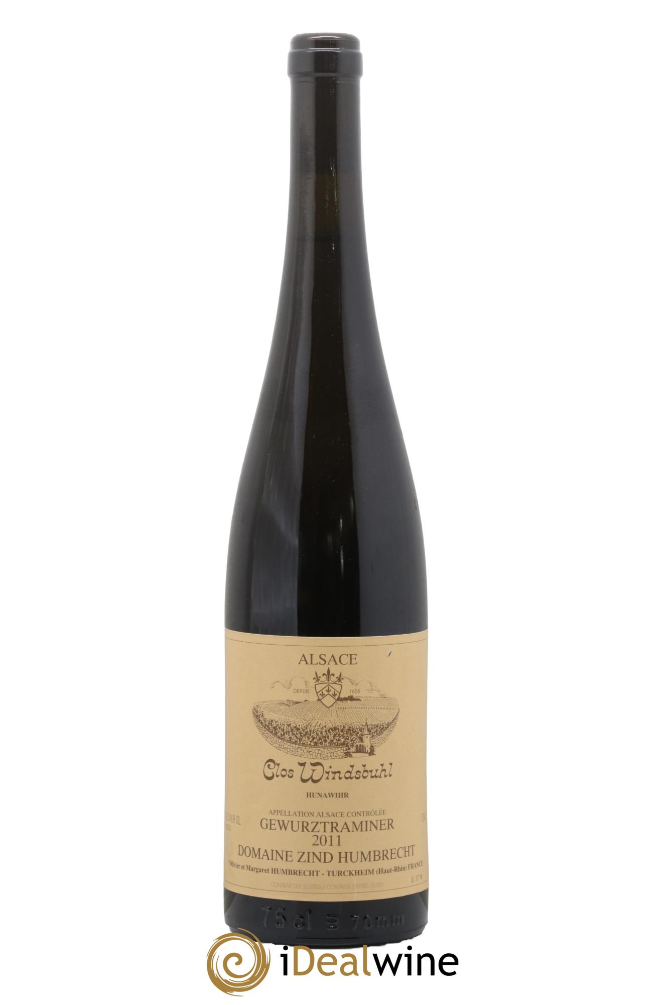 Alsace Gewurztraminer Clos Windsbuhl Zind-Humbrecht (Domaine) 2011 - Lot de 1 bouteille - 0