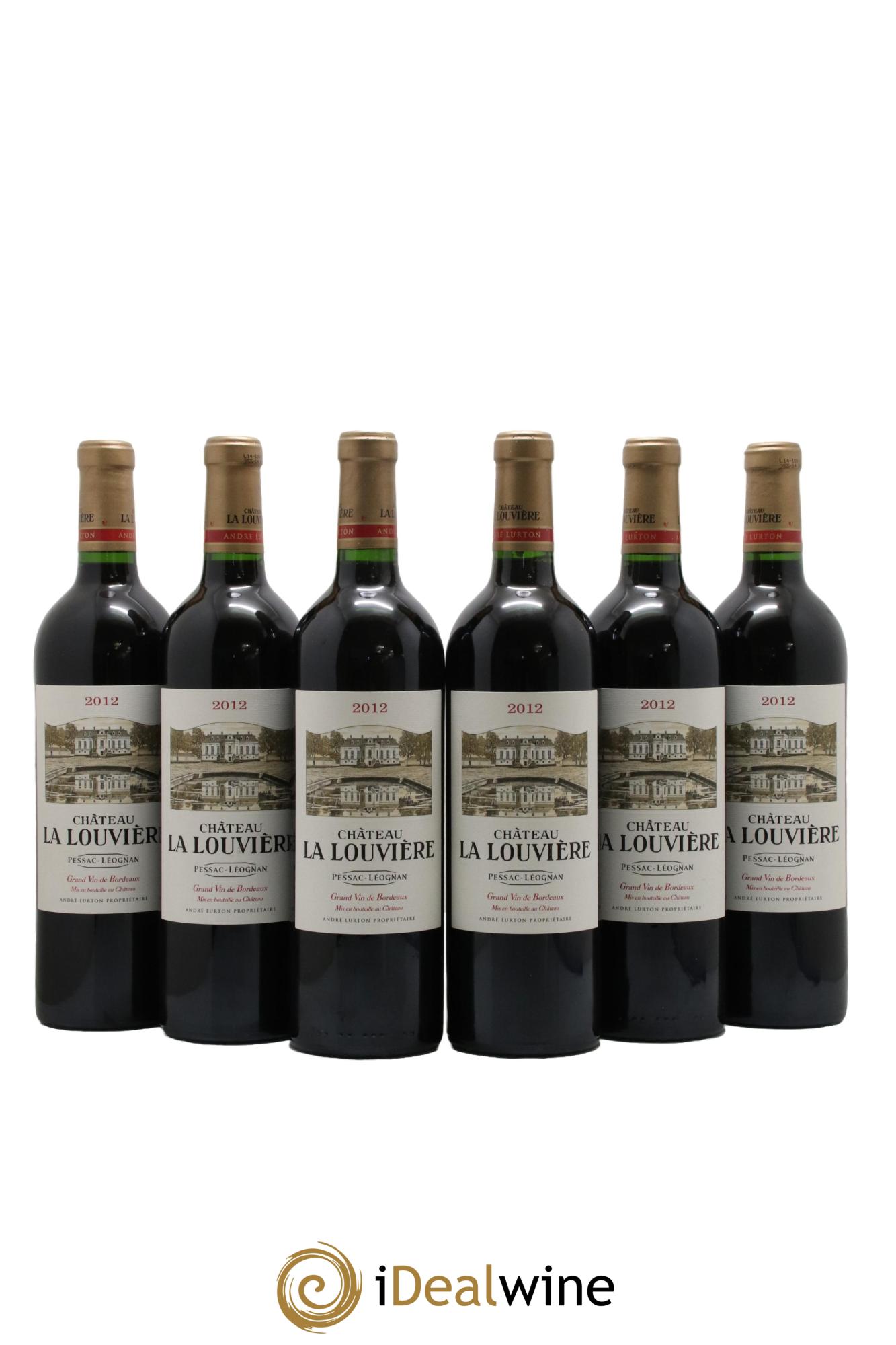 Château la Louvière 2012 - Lot of 6 bottles - 0