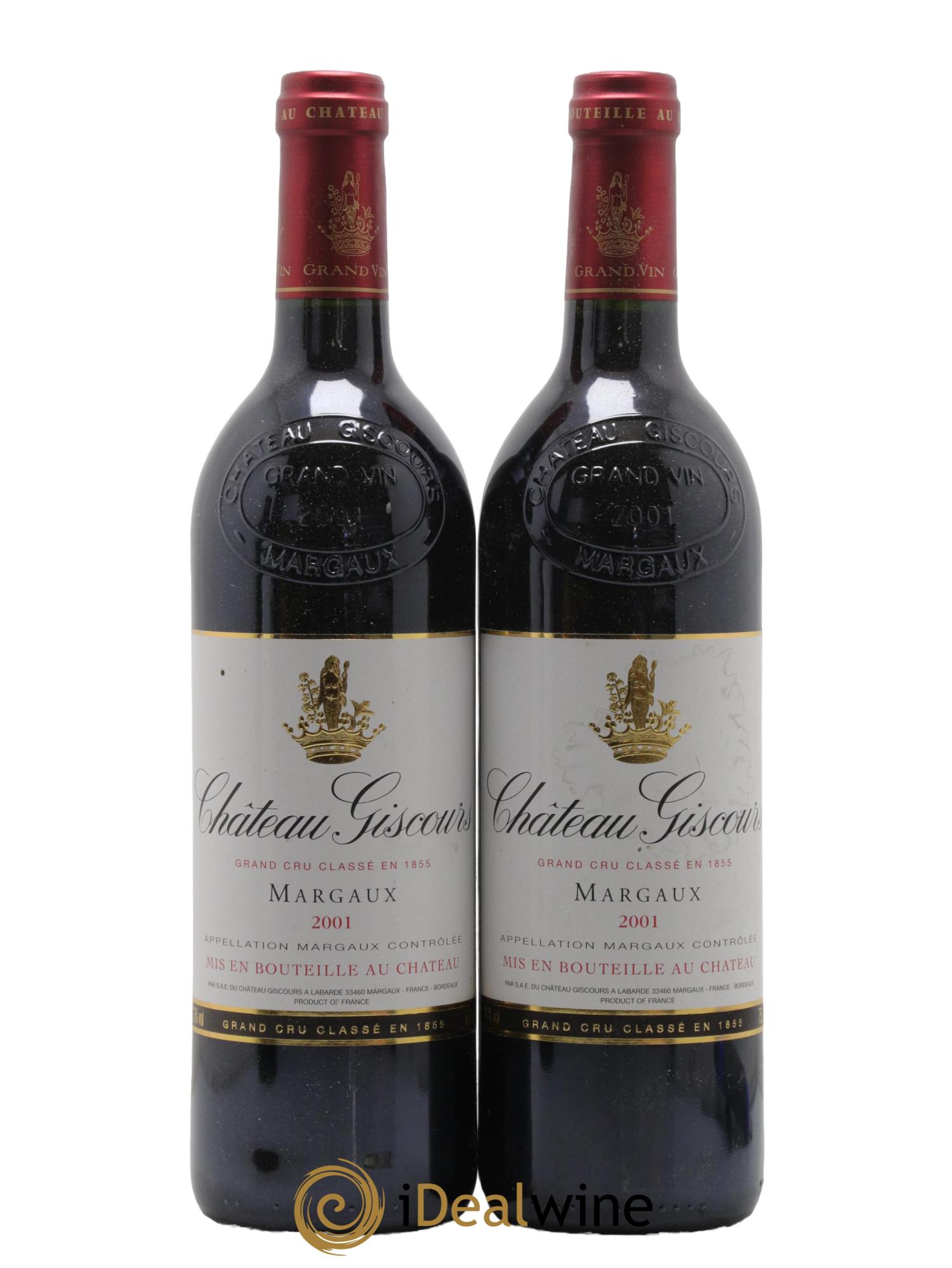 Château Giscours 3ème Grand Cru Classé 2001 - Lot de 2 bouteilles - 0
