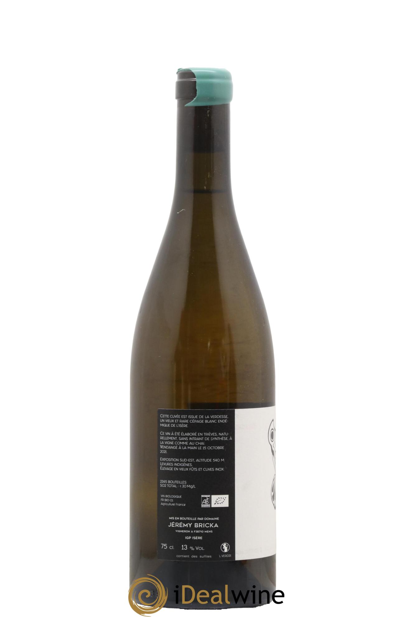Vin de Savoie IGP Isère Verdesse Pont de Brion Domaine Jérémy Bricka 2021 - Lotto di 1 bottiglia - 1