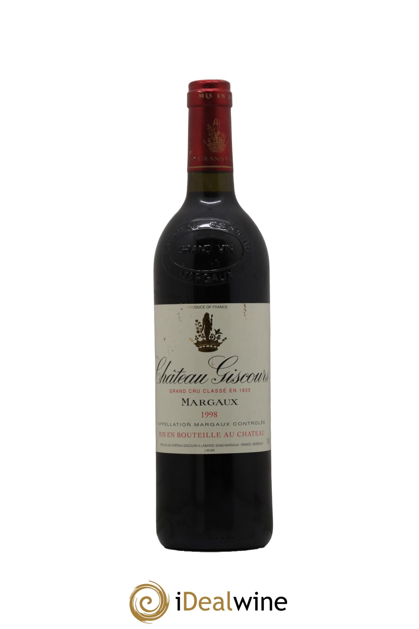 Château Giscours 3ème Grand Cru Classé 1998 - Lot de 1 bouteille - 0