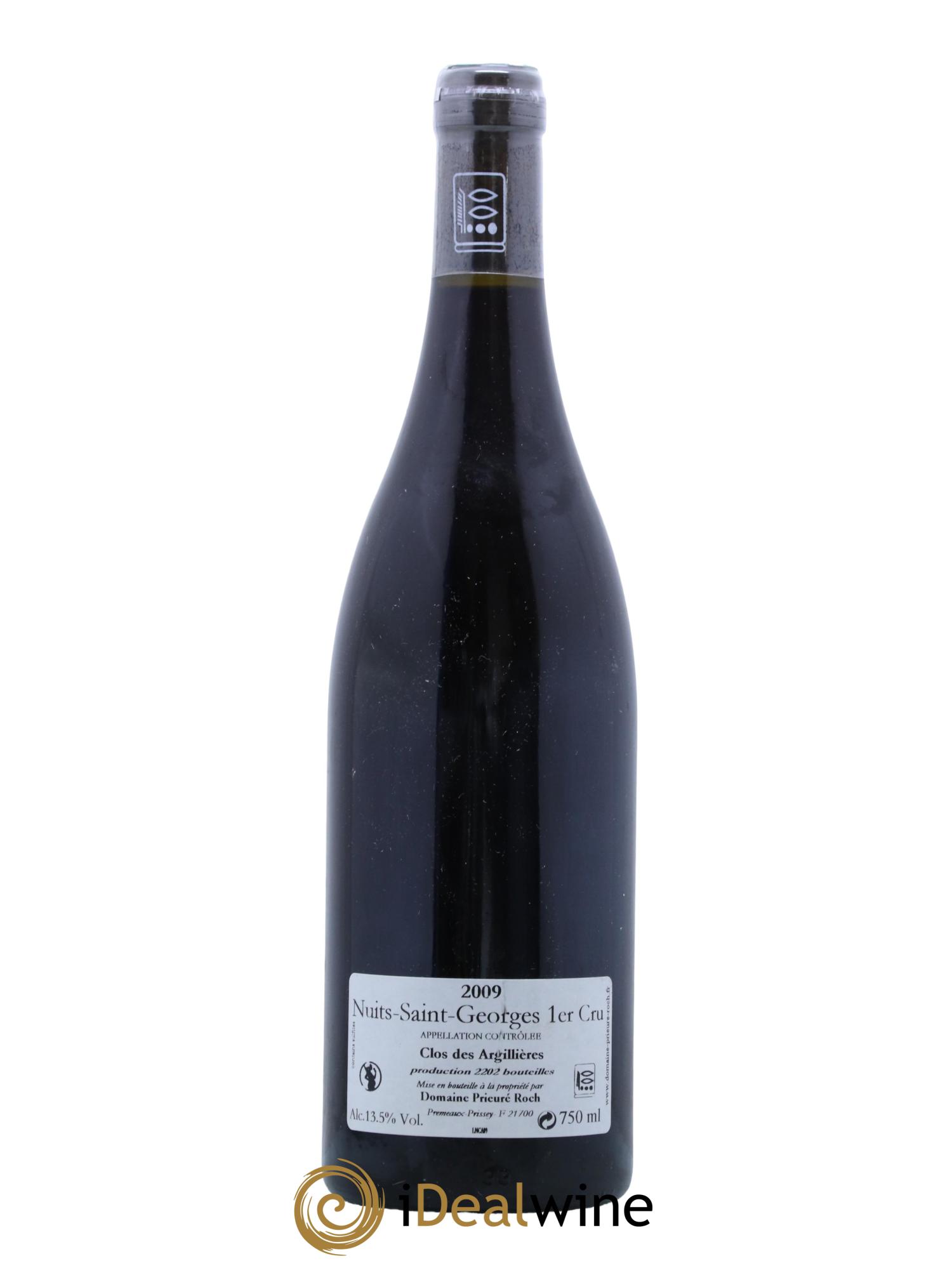 Nuits-Saint-Georges 1er Cru Clos des Argillières Prieuré Roch 2009 - Lot de 1 bouteille - 1