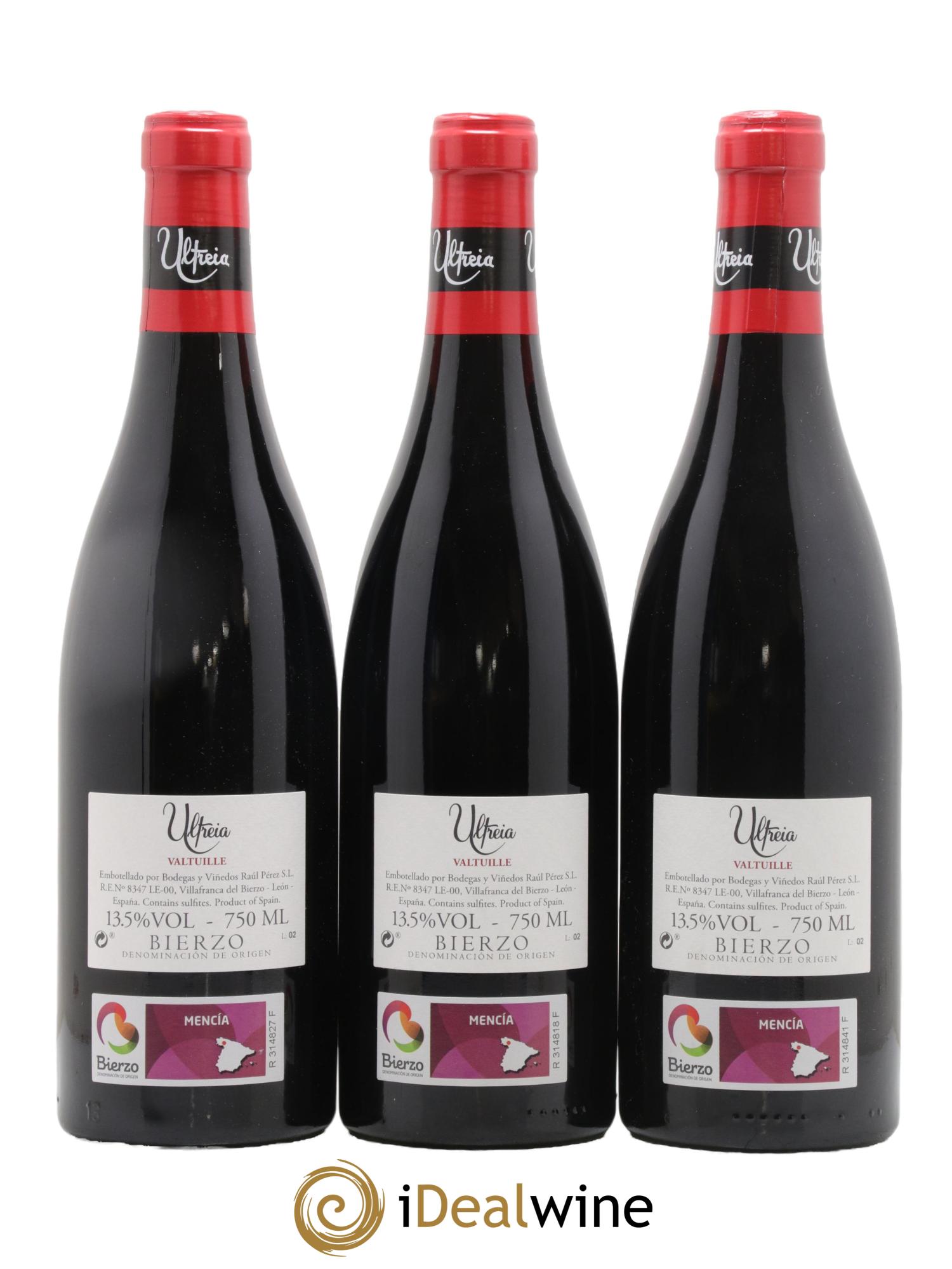 Bierzo DO Valtuille Ultreia R Perez 2018 - Lot de 3 bouteilles - 1