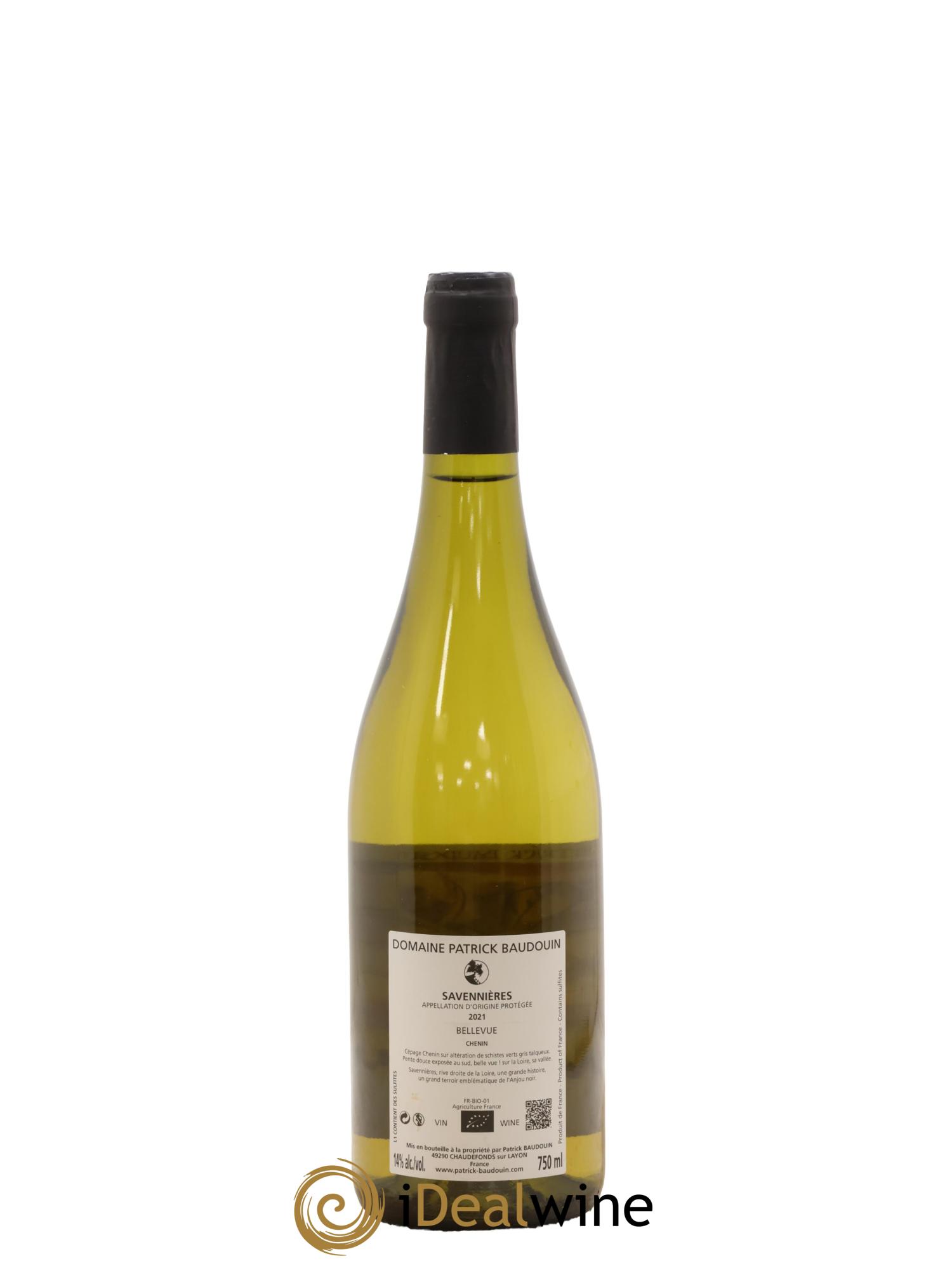 Savennières Bellevue Patrick Baudouin 2021 - Posten von 1 Flasche - 1