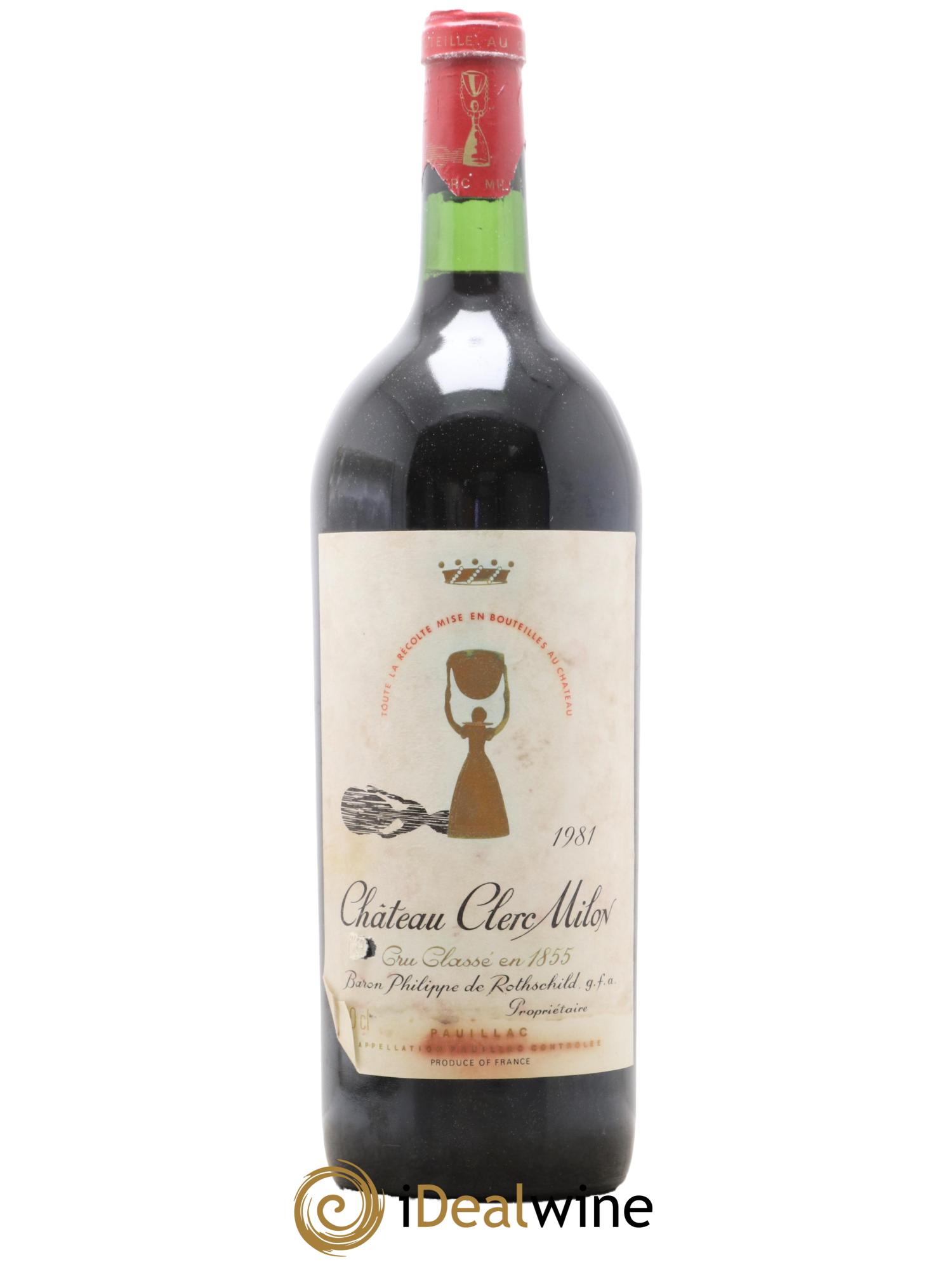 Château Clerc Milon 5ème Grand Cru Classé 1981 - Lot de 1 magnum - 0