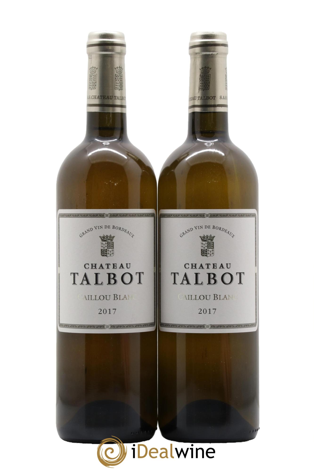Château Talbot Caillou Blanc 2017 - Lot de 2 bouteilles - 0