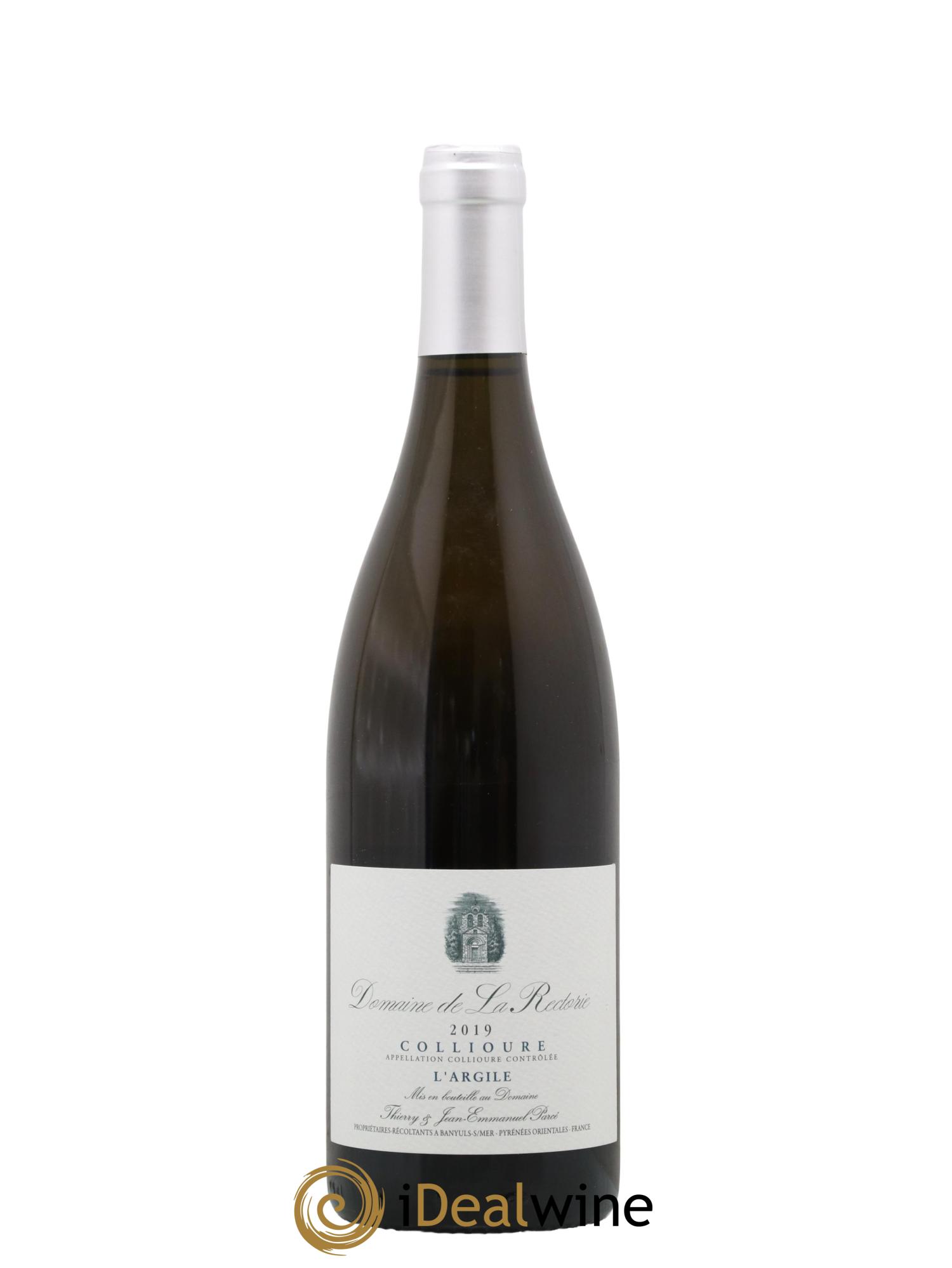 Collioure La Rectorie (Domaine de) L'Argile Thierry et Jean Emmanuel Parcé 2019 - Lot de 1 bouteille - 0