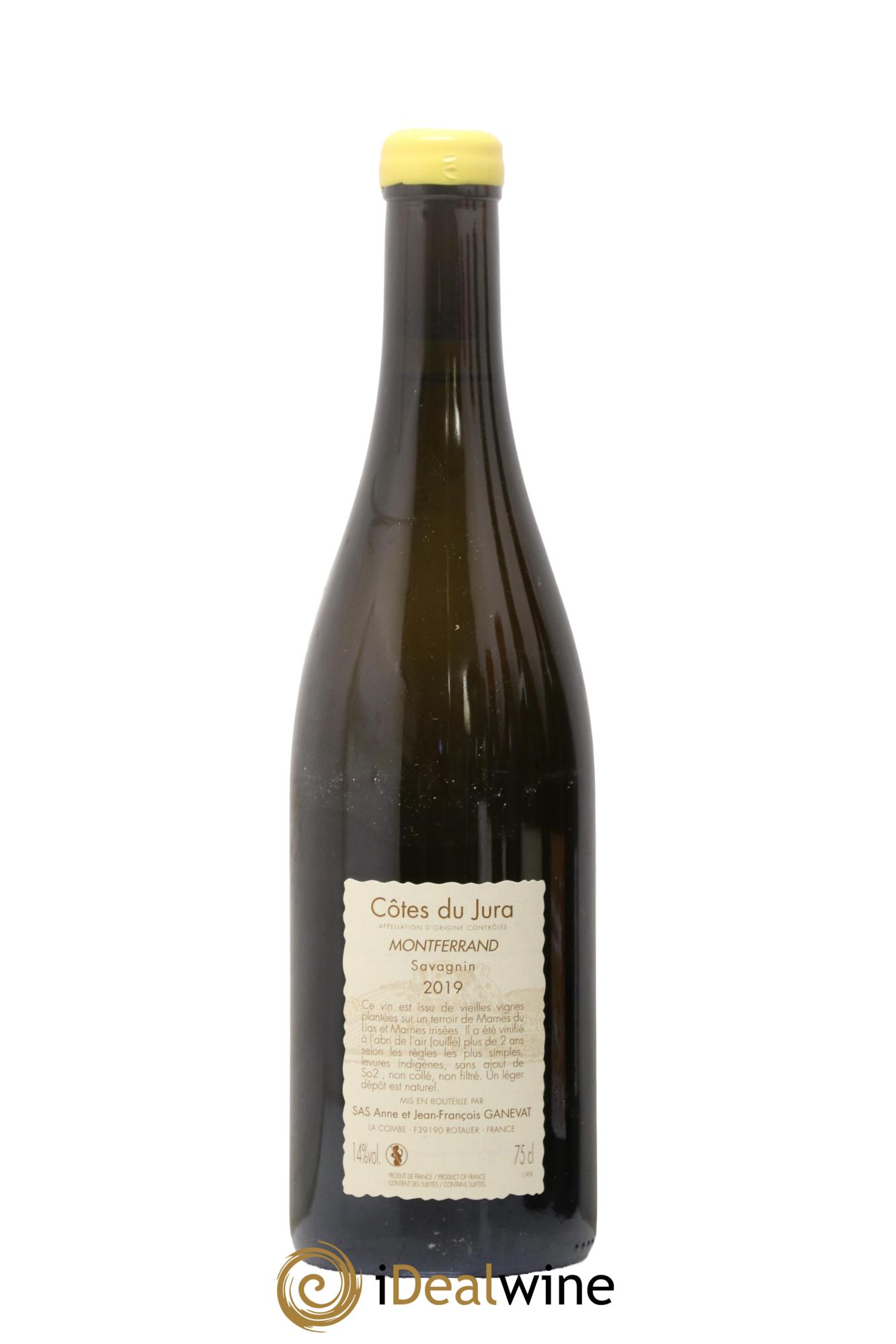 Côtes du Jura Montferrand savagnin Anne et Jean François Ganevat 2019 - Posten von 1 Flasche - 1