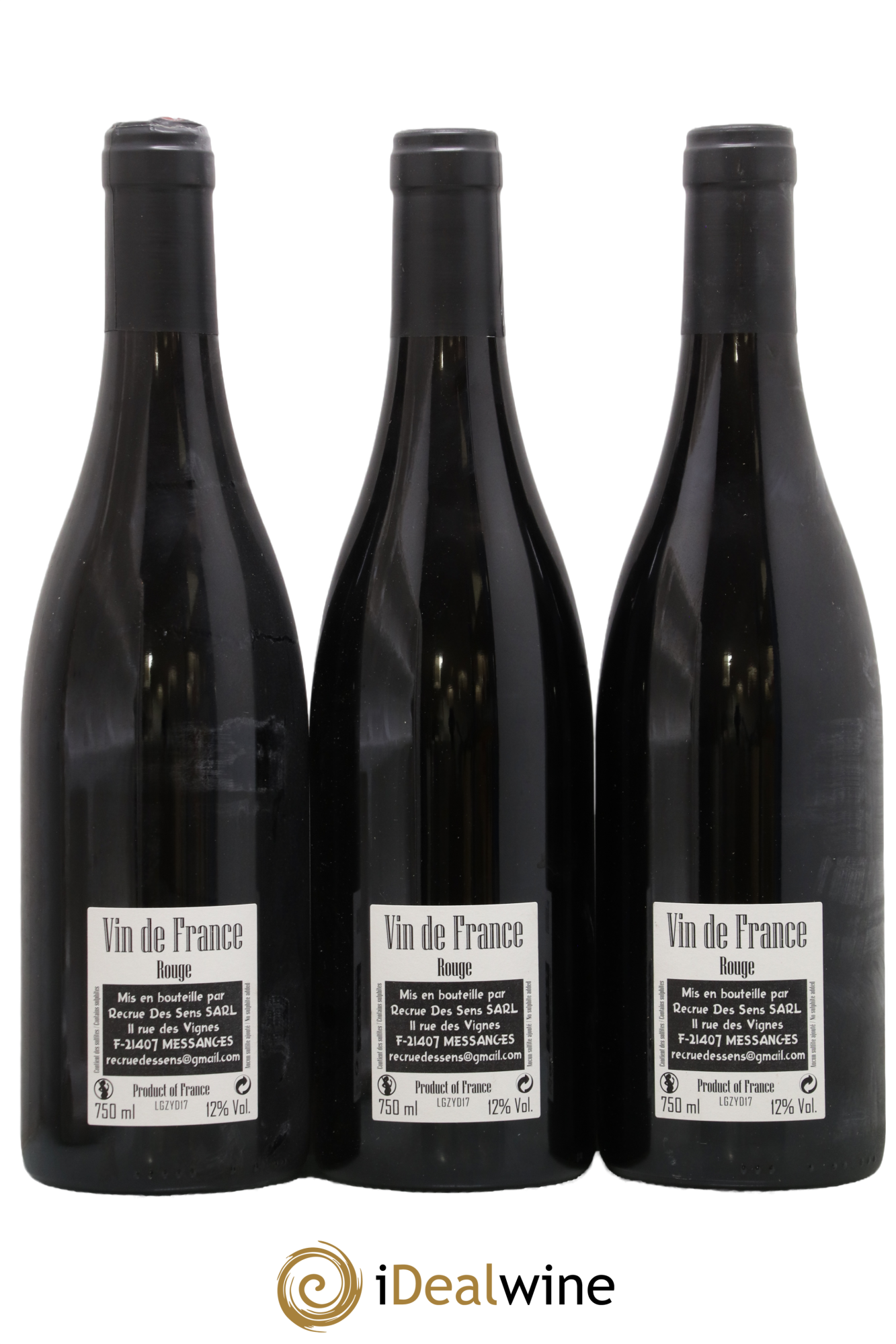 Vin de France La Gouzotte Yann Durieux - Recrue des Sens 2017 - Lot de 3 bouteilles - 1