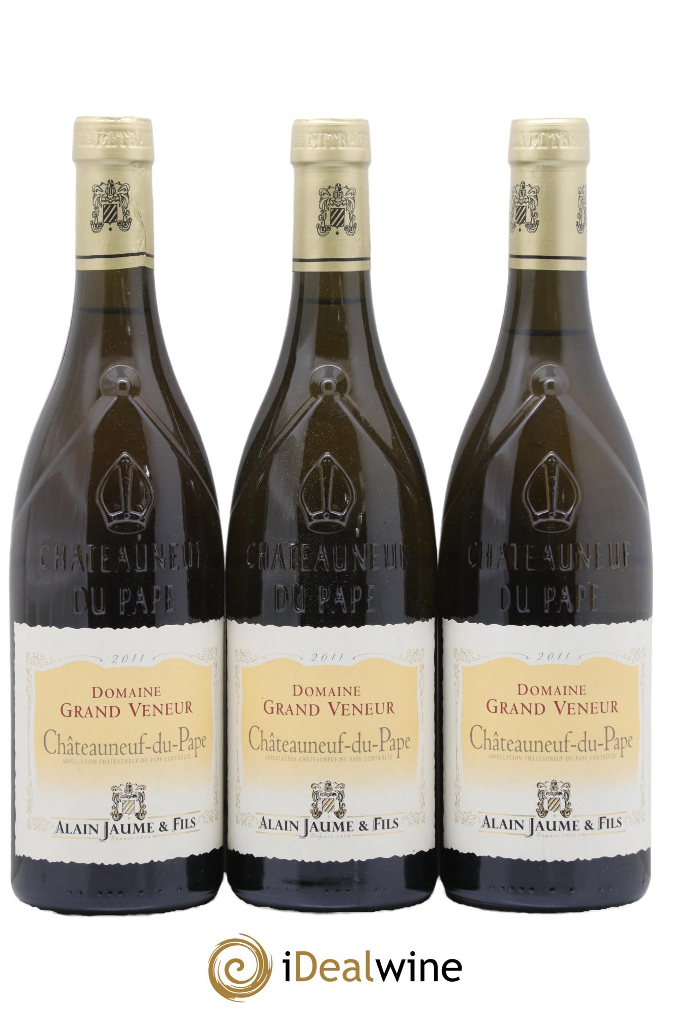 Châteauneuf-du-Pape Grand Veneur Alain Jaume 2011 - Lotto di 3 bottiglie - 0