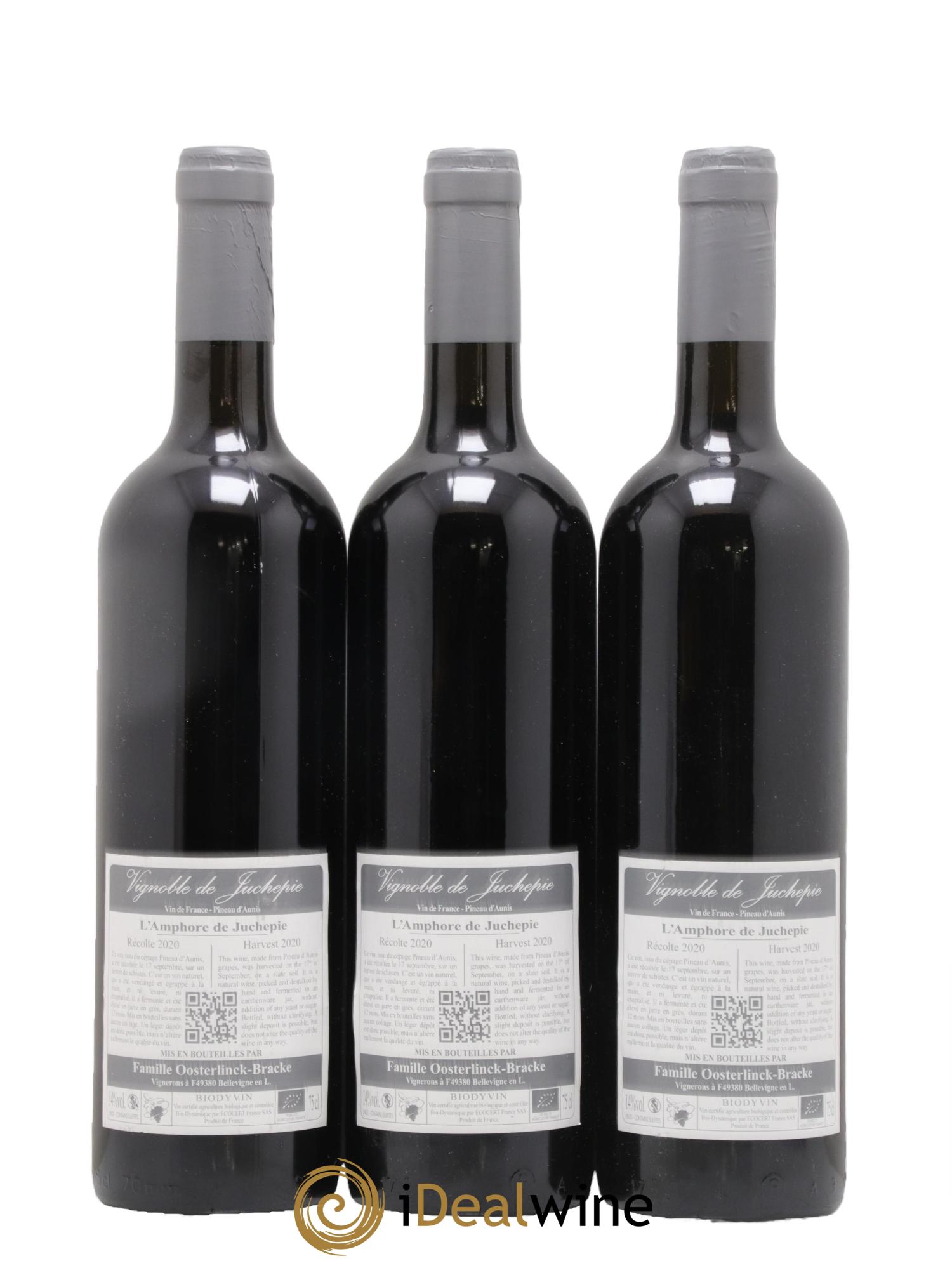 Vin de France L'Amphore De Juchepie Domaine Juchepie 2020 - Lot de 3 bouteilles - 1